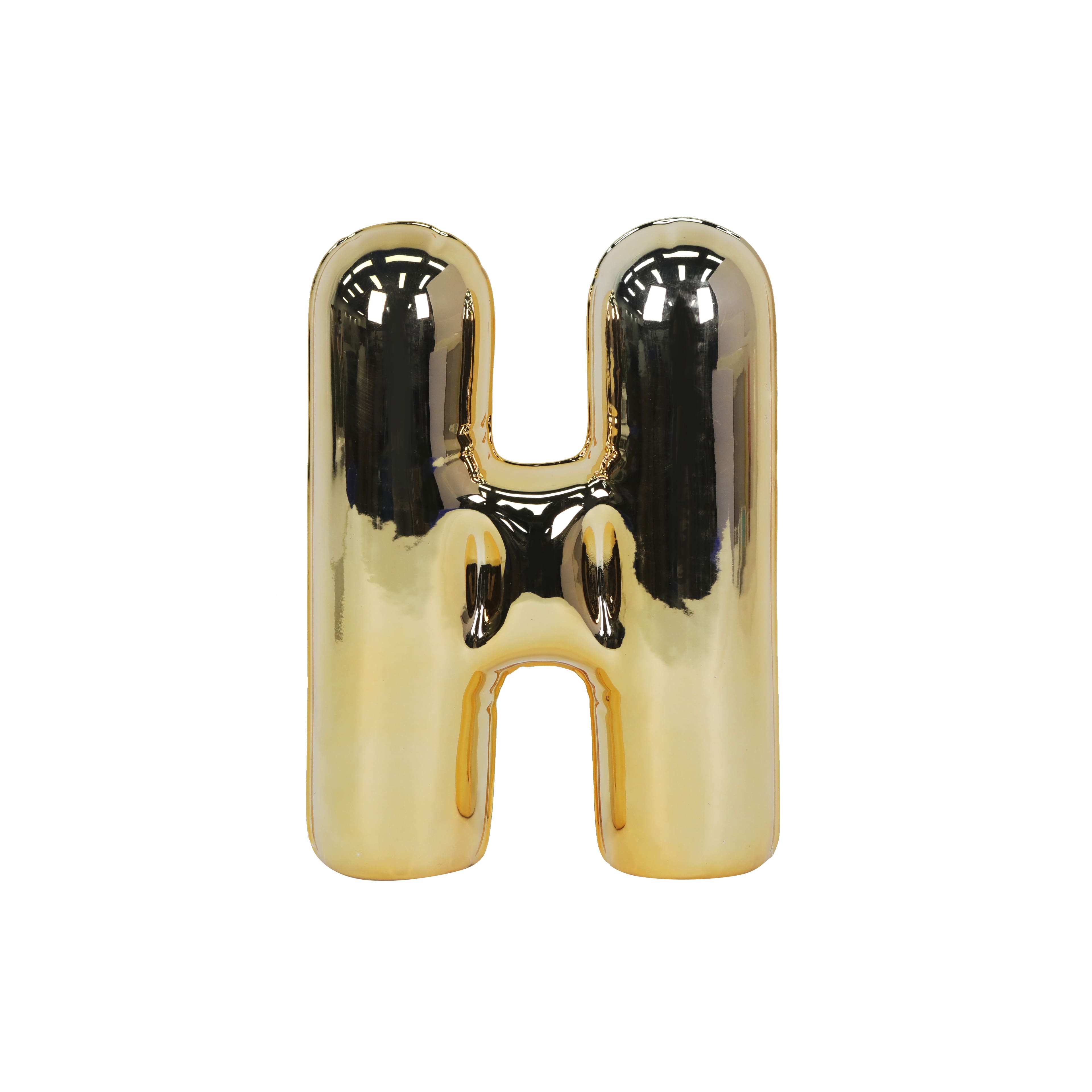 8.5" Gold Bubble Ceramic Monogram Letter by Ashland®