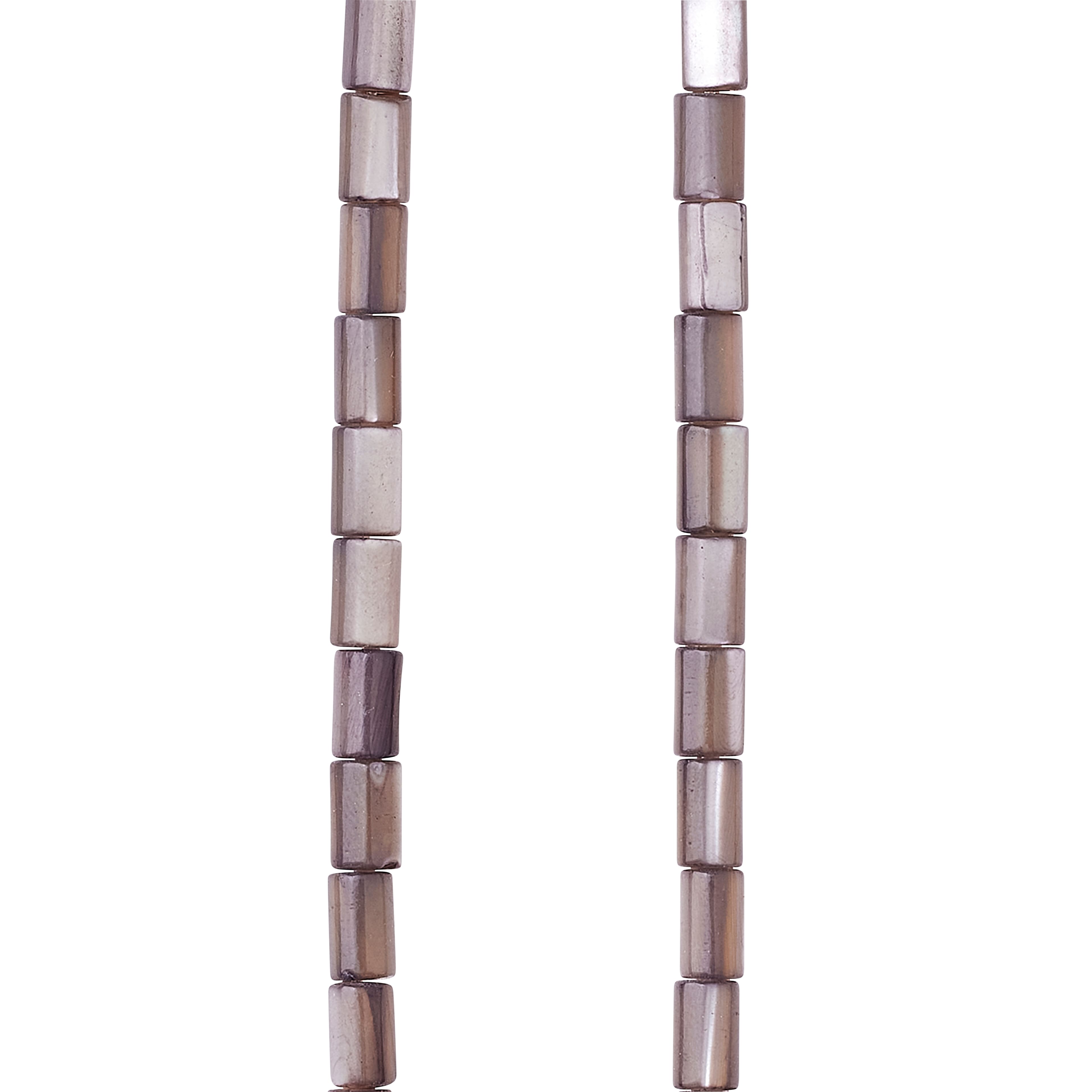 Black Mother of Pearl Tube Beads, 5mm by Bead Landing™