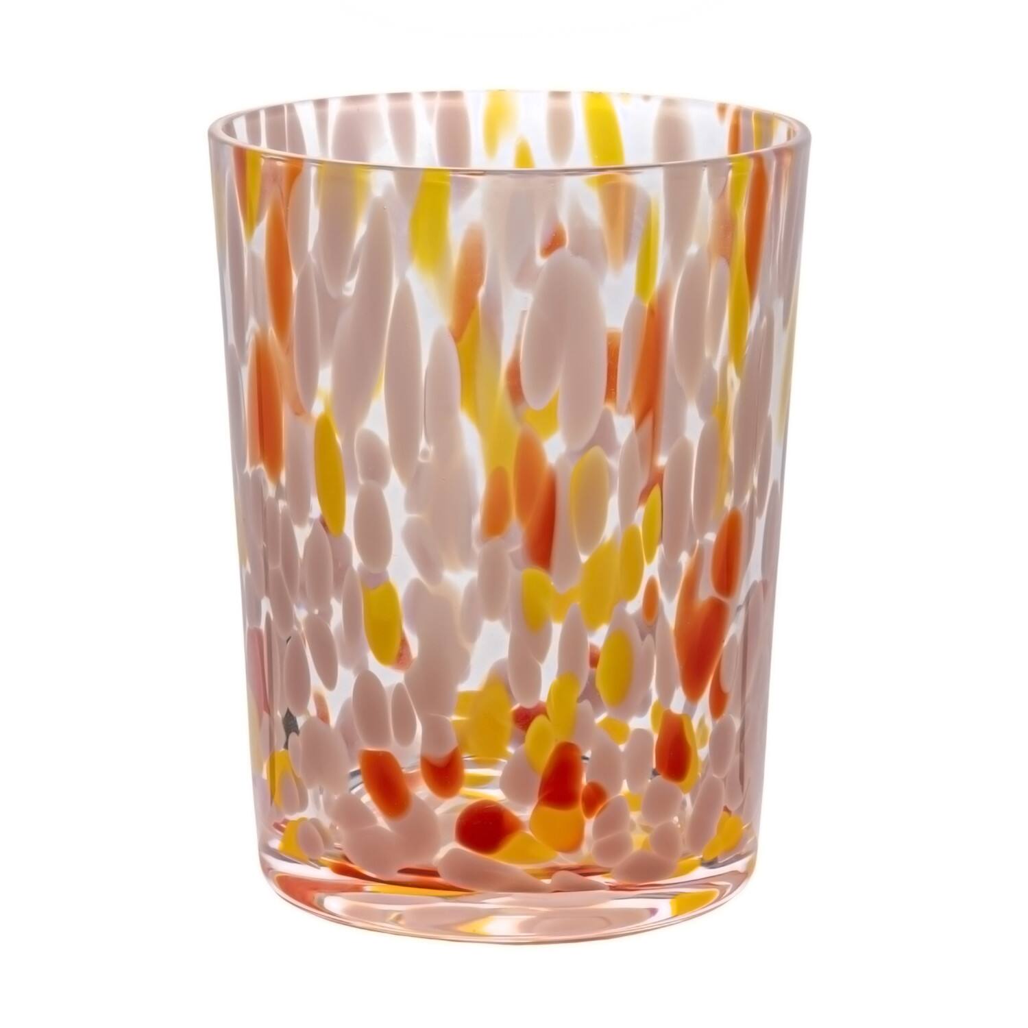 Hello Honey® Round Varied Multicolor Drinking Glass Set