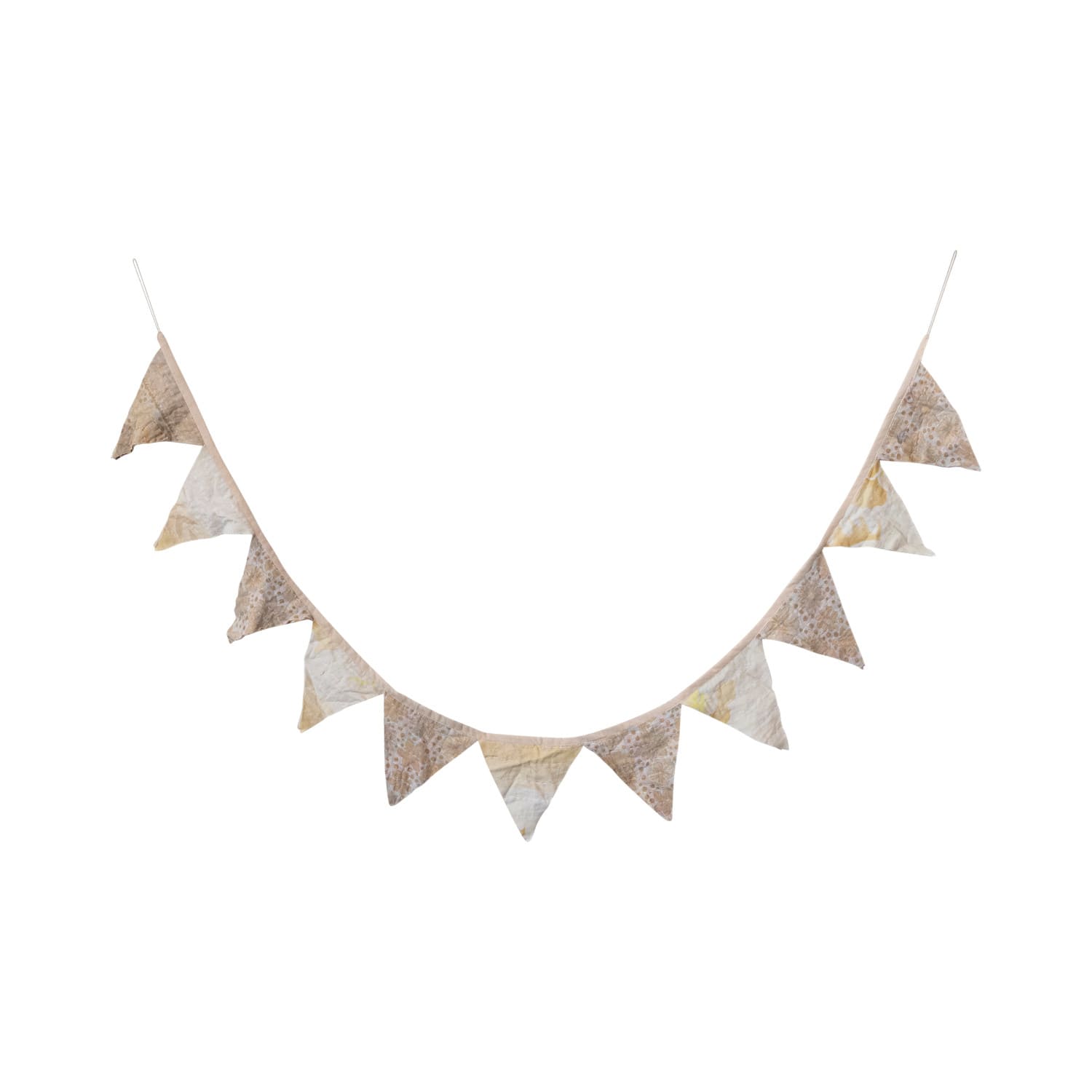 Hello Honey&#xAE; 6ft. Multicolor Kantha Sari Fabric Pennant Garland