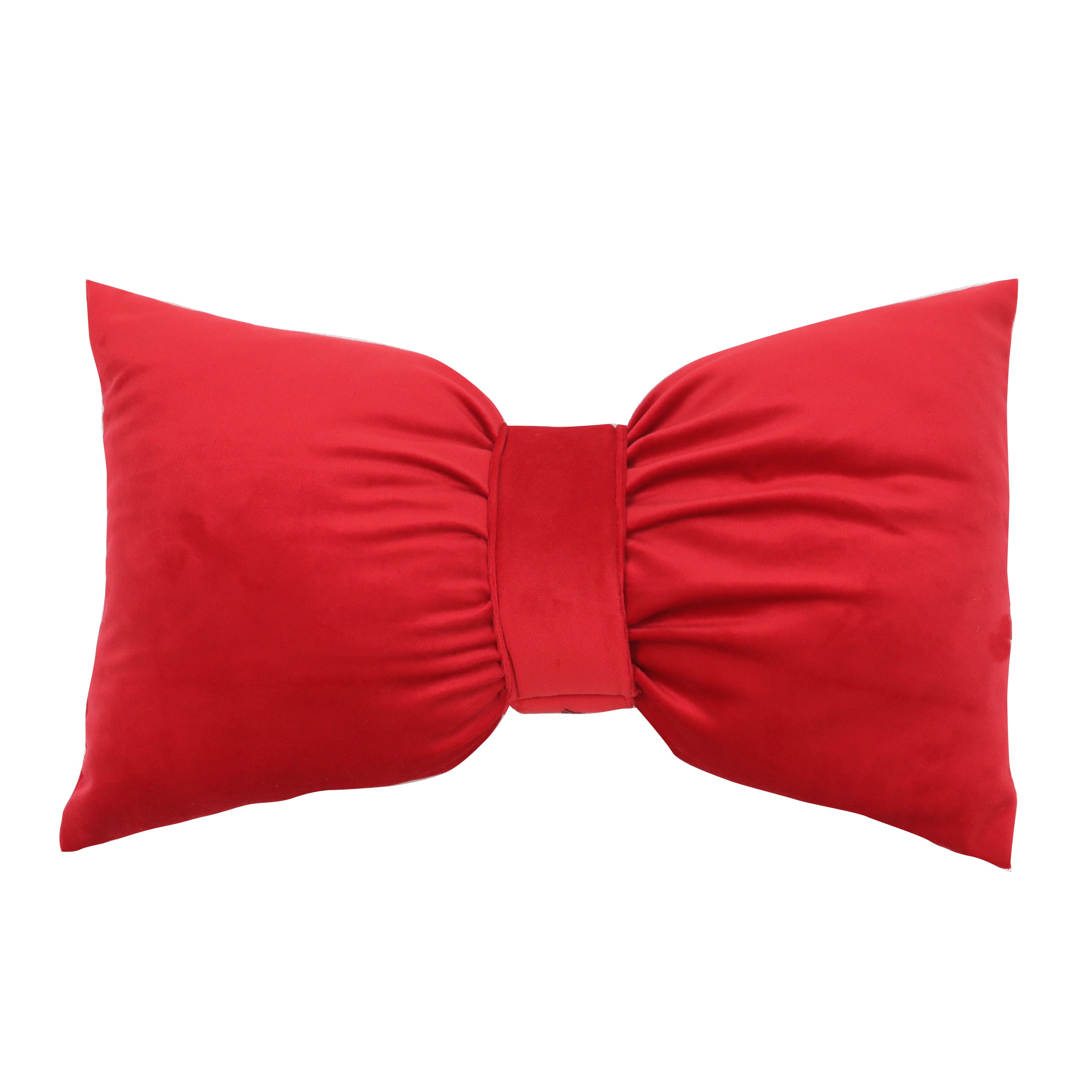 19&#x22; x 13&#x22; Red Bow Throw Pillow by Ashland&#xAE;