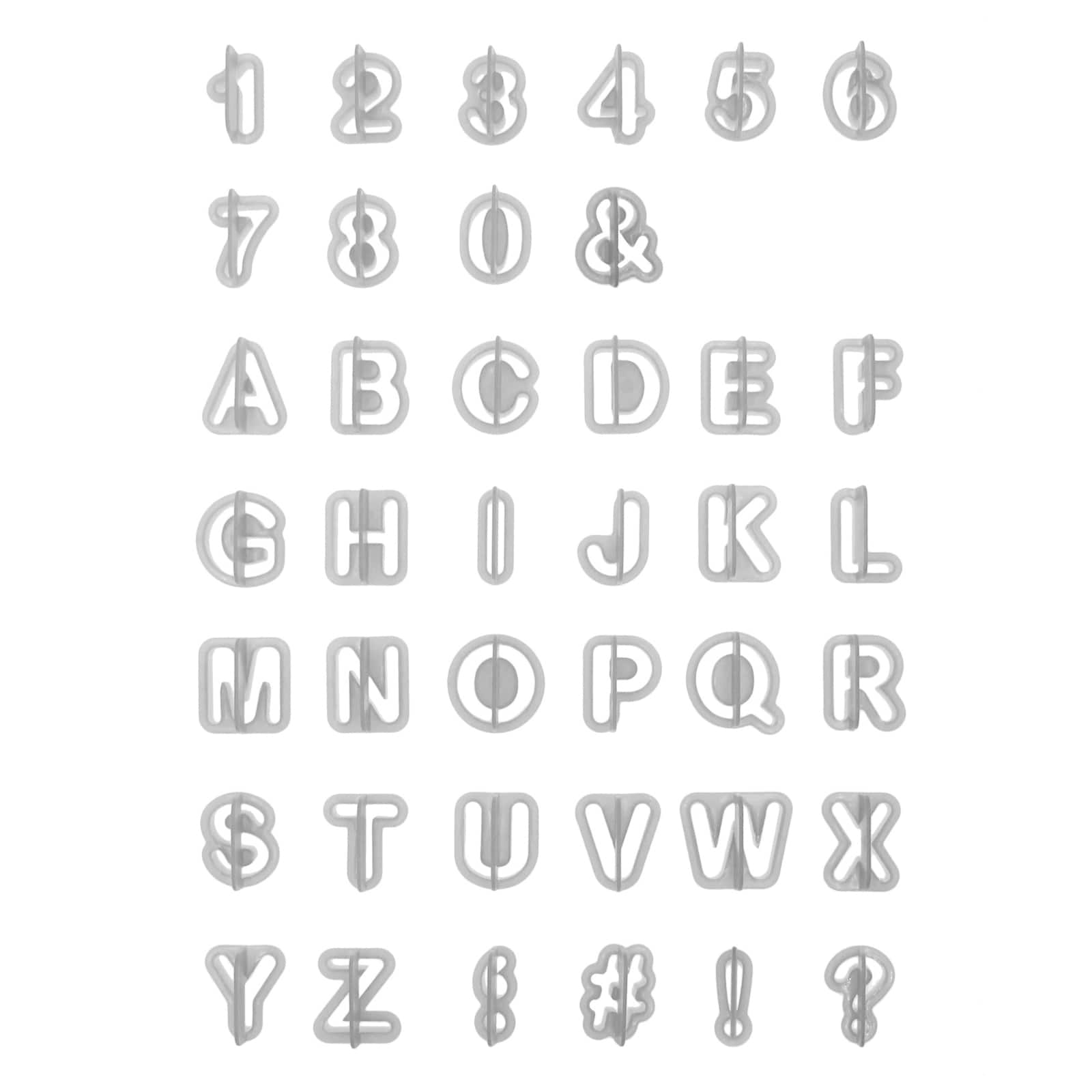 Alphabet &#x26; Number Cut Out Set by Makery&#x2122;