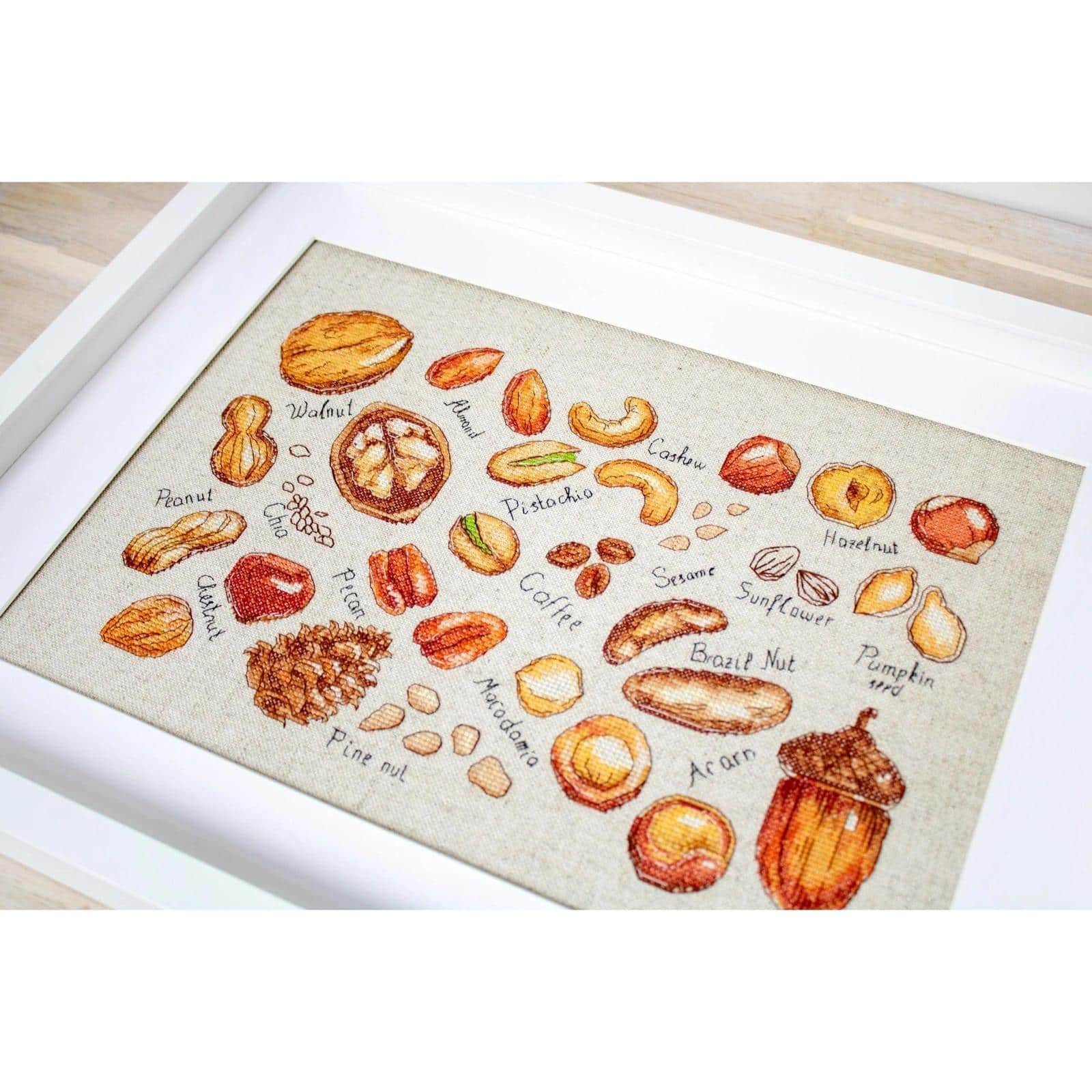 Luca-S Nuts &#x26; Seeds Counted Cross Stitch Kit