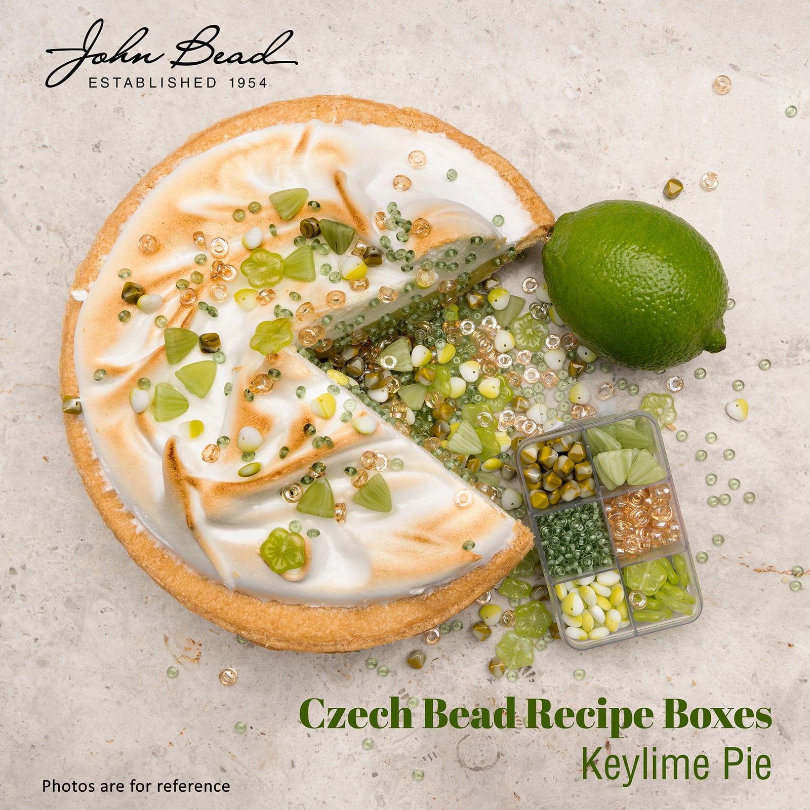 John Bead Czech Glass Recipe Box Beading Kit