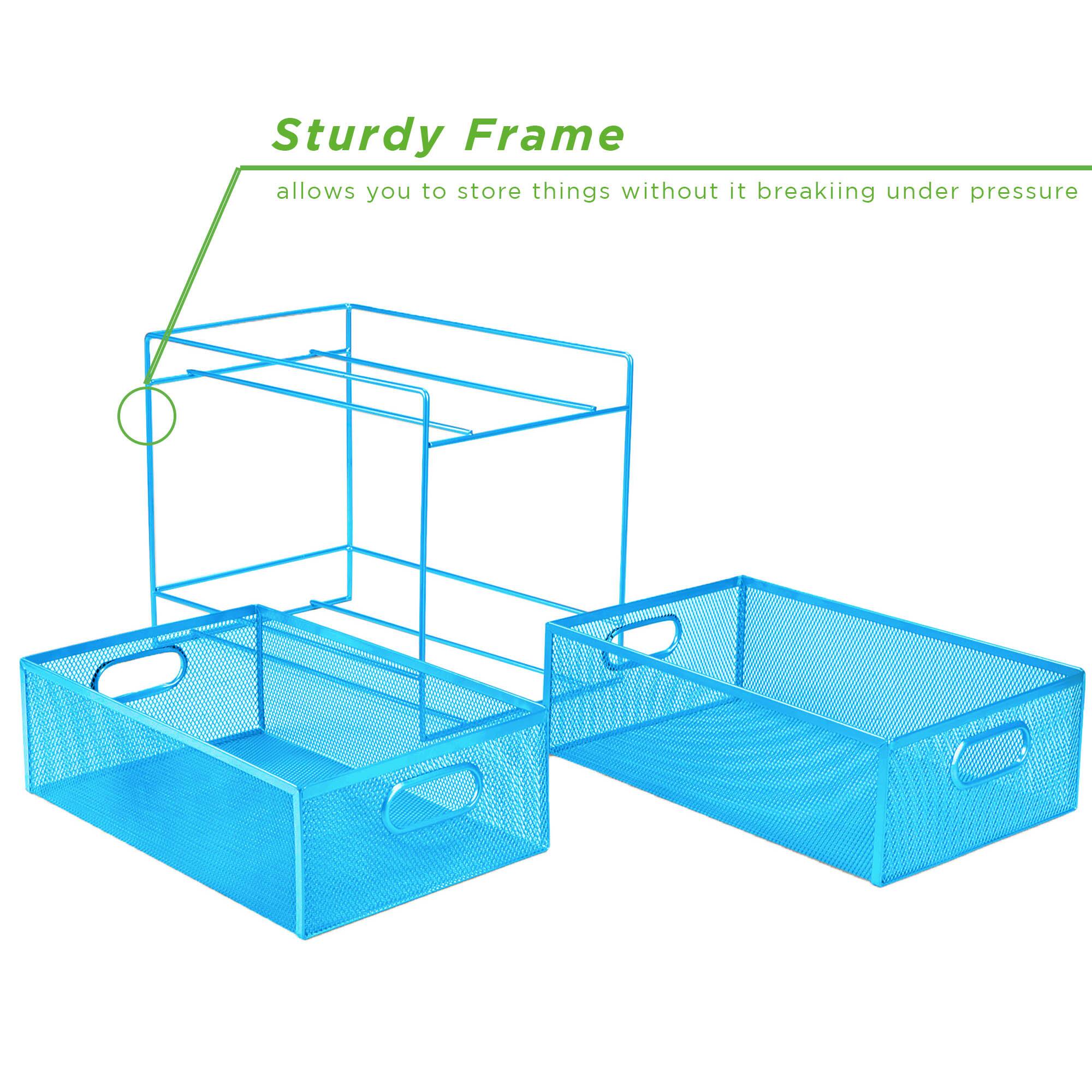 Mind Reader 2Tier Metal Mesh Organizer Slide Out Basket Drawer Michaels