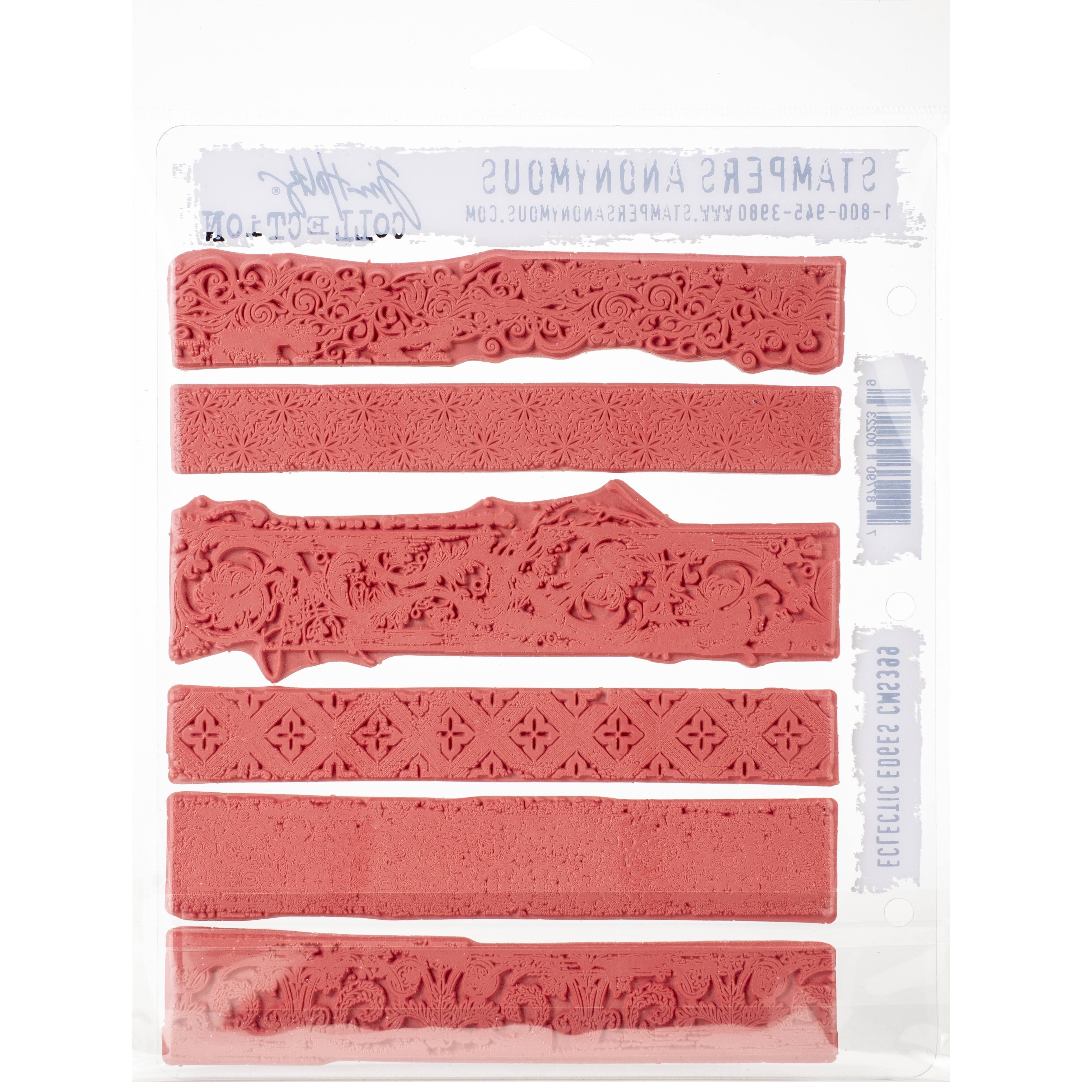 Stampers Anonymous Tim Holtz® Eclectic Edges Cling Stamps