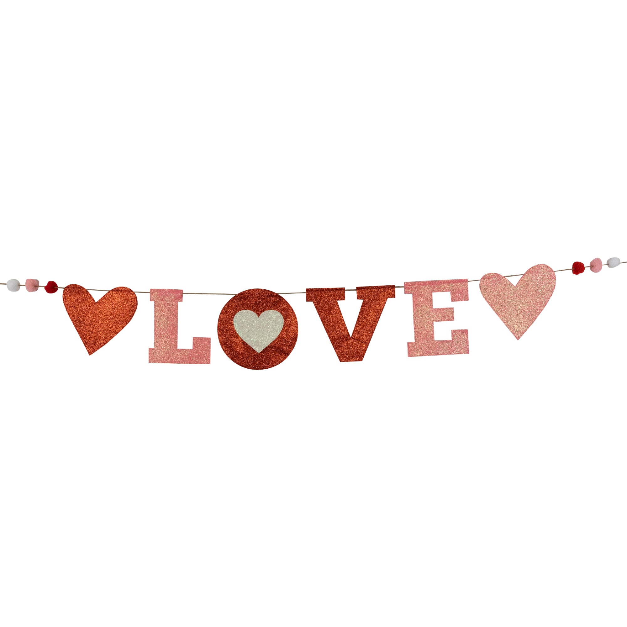 5ft. Valentine's Day Glitter "Love" Wall Banner