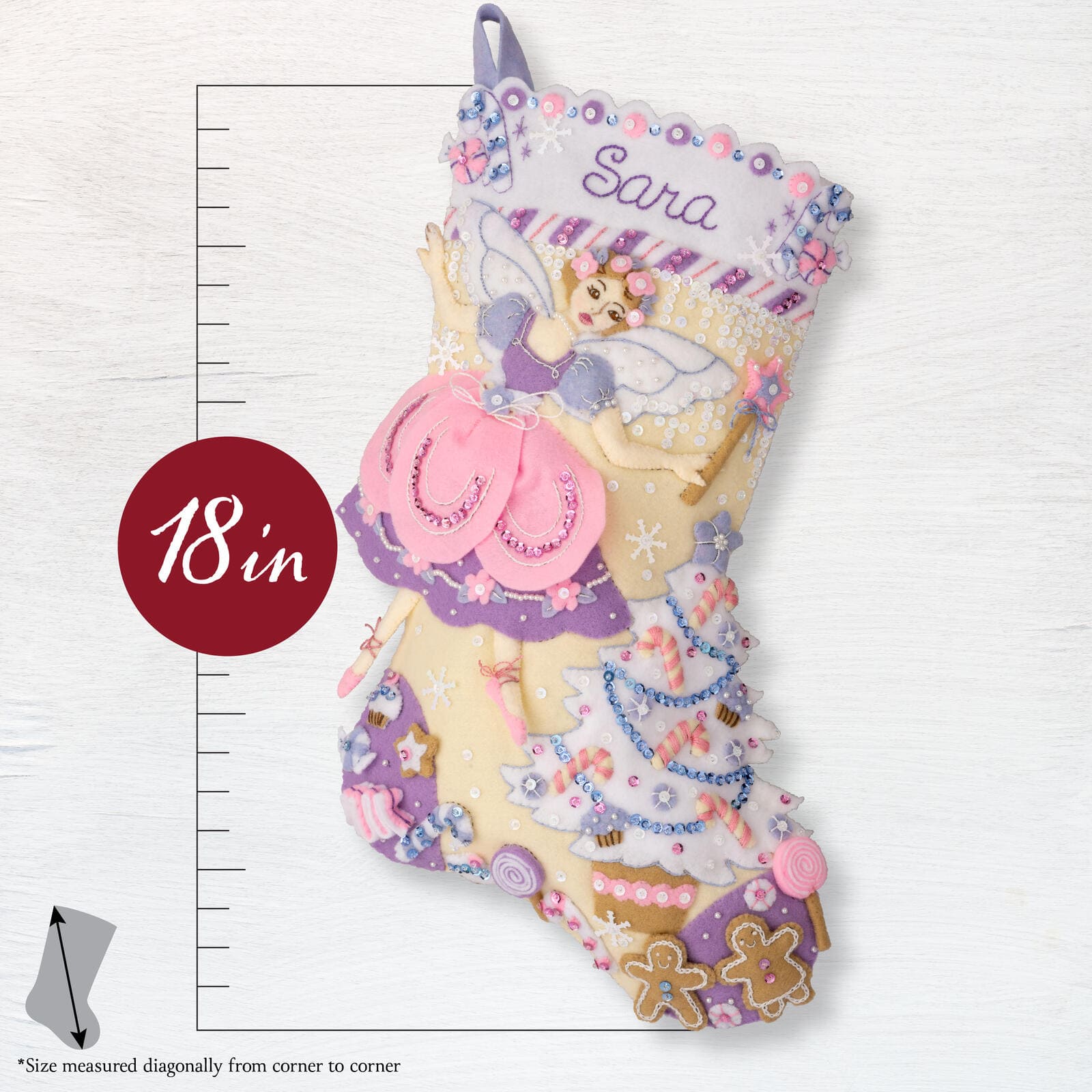 Bucilla&#xAE; Sugar Plum Dreams Felt Stocking Kit