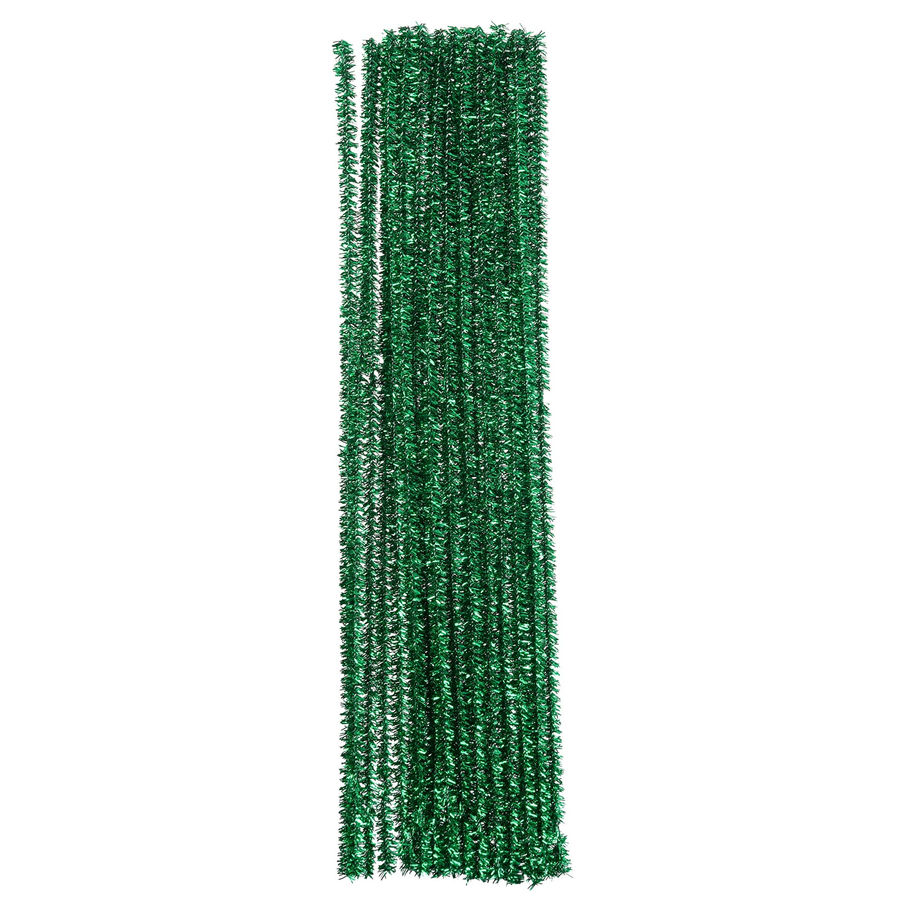 Silver Tinsel Pipe Cleaners 25 Pack