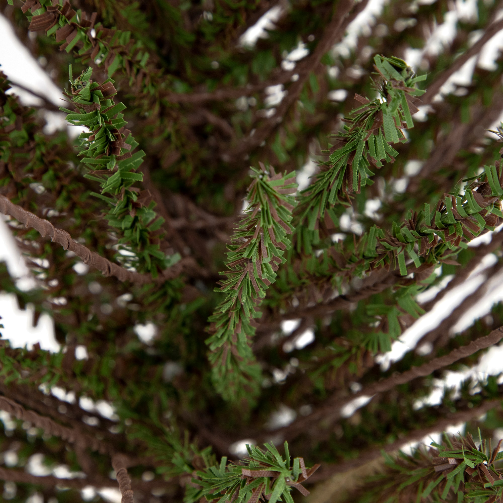 2ft. Unlit Green & Brown Warsaw Twig Artificial Christmas Tree with Burlap Base