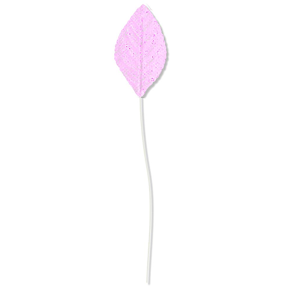 JAM Paper 2.25&#x22; Glitter Floral Leaves, 50ct.