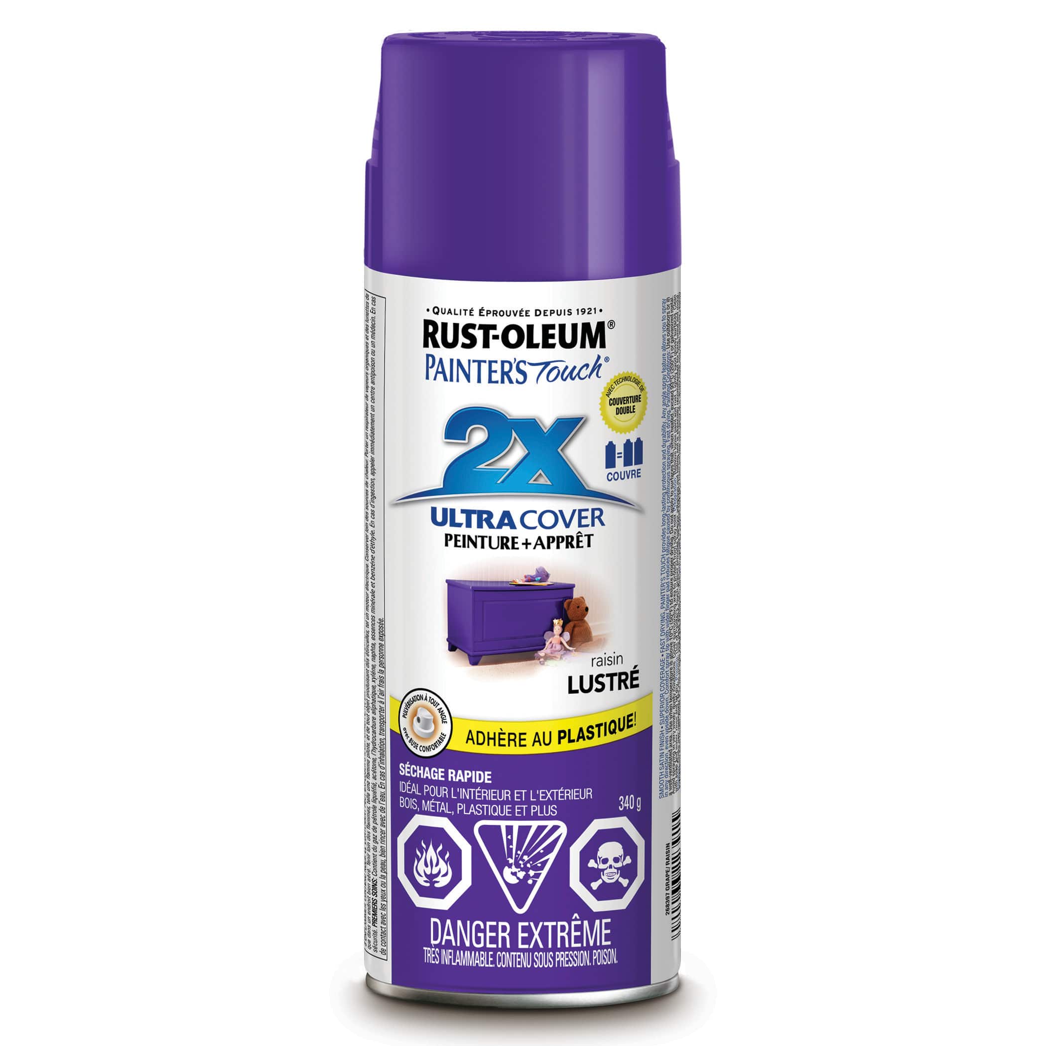 Apprêt et peinture en aérosol très couvrante 2X Ultra Cover Painter’s Touch de Rust-Oleum