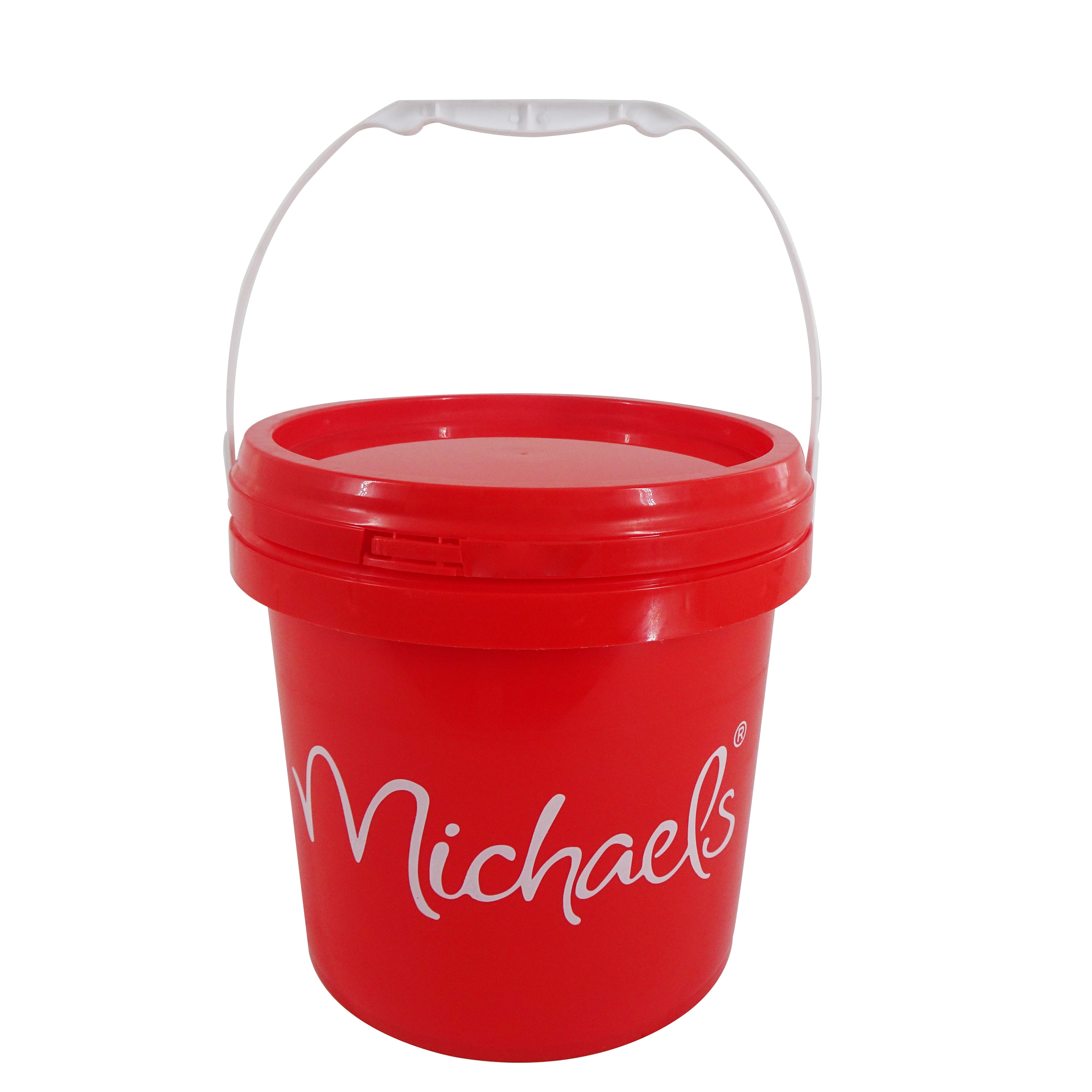 Seau rouge de 3,8 l avec couvercle de Craft Smart