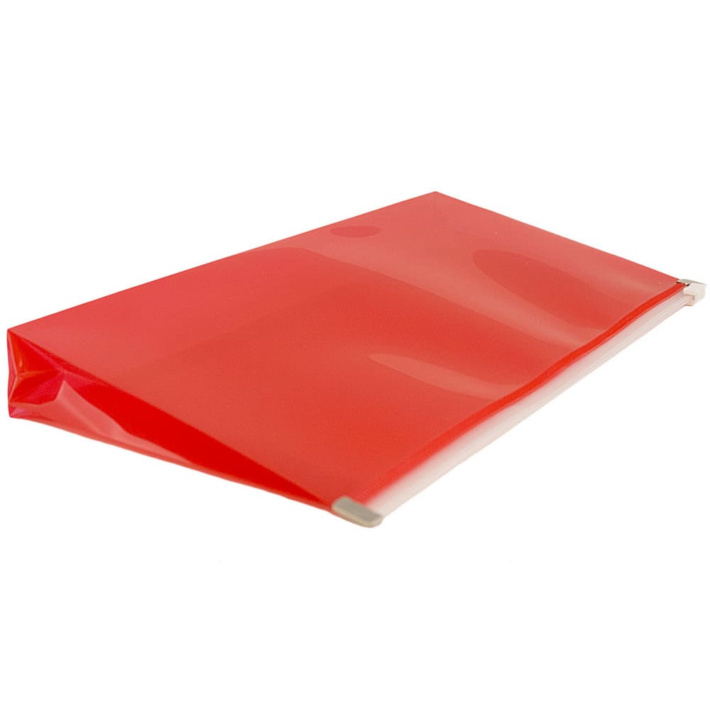 JAM Paper 5&#x27;&#x27; x 10&#x27;&#x27; Clear Plastic Pencil Pouch with Zip Closure, 12ct.