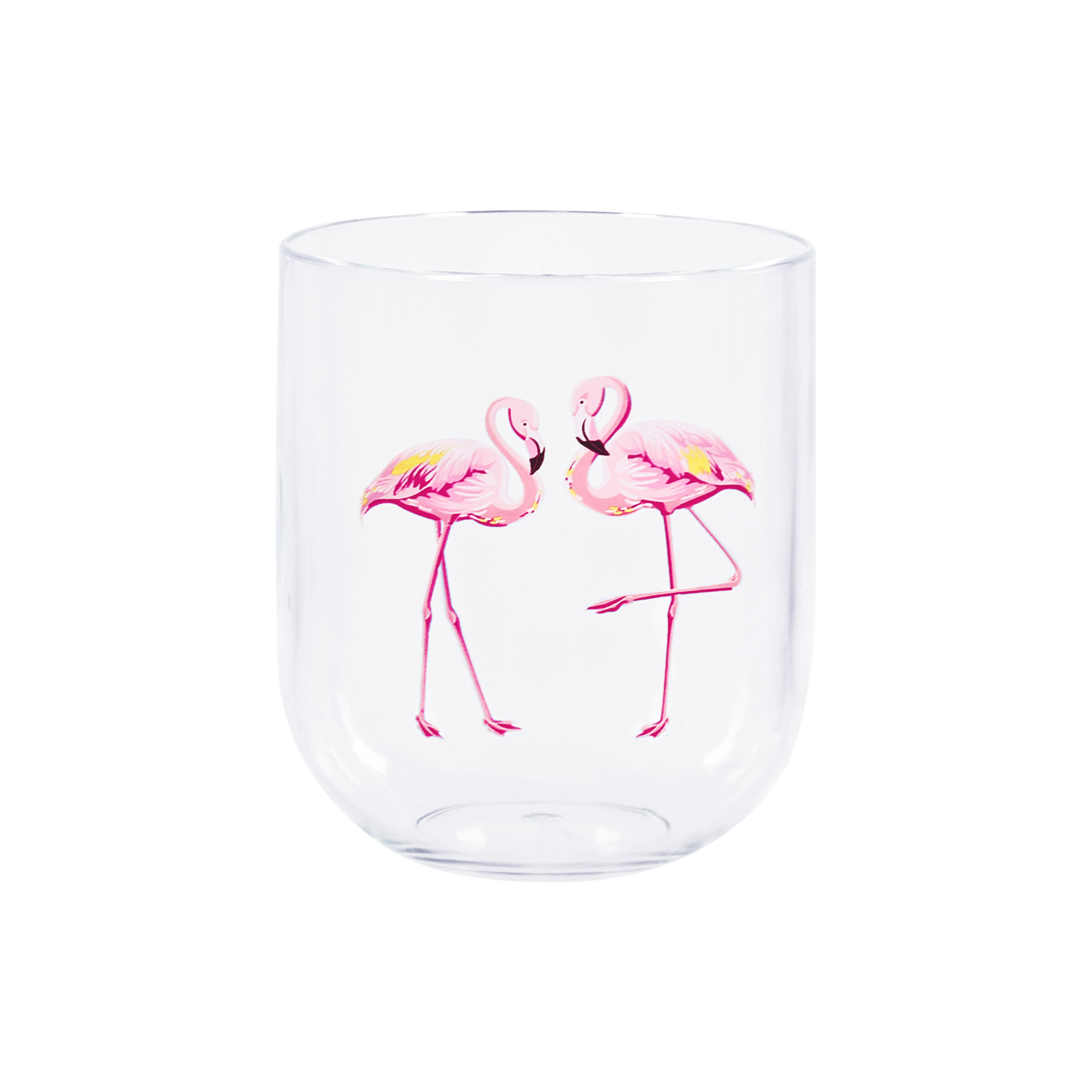 10oz. Flamingo Plastic Wine Glass, 4ct. by Ashland&#xAE;