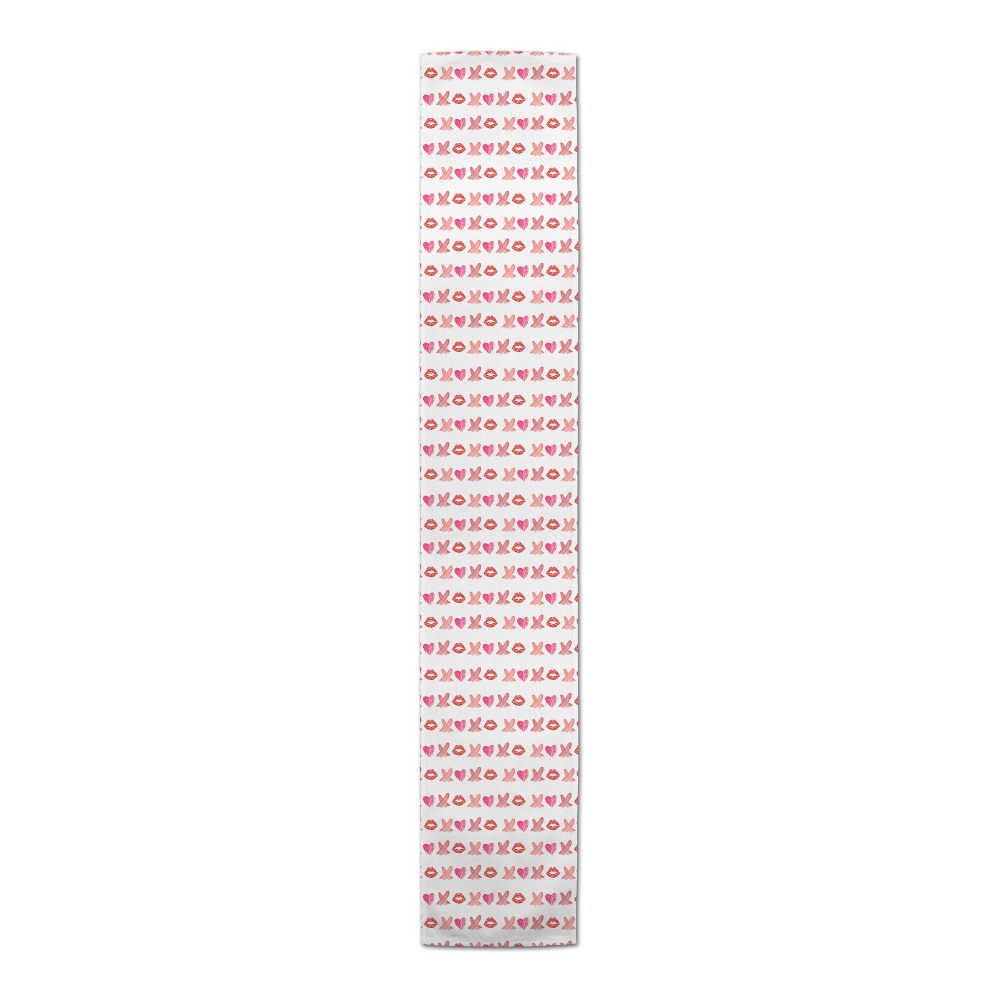 Lipstick XO Pattern 16" x 90" Cotton Twill Runner
