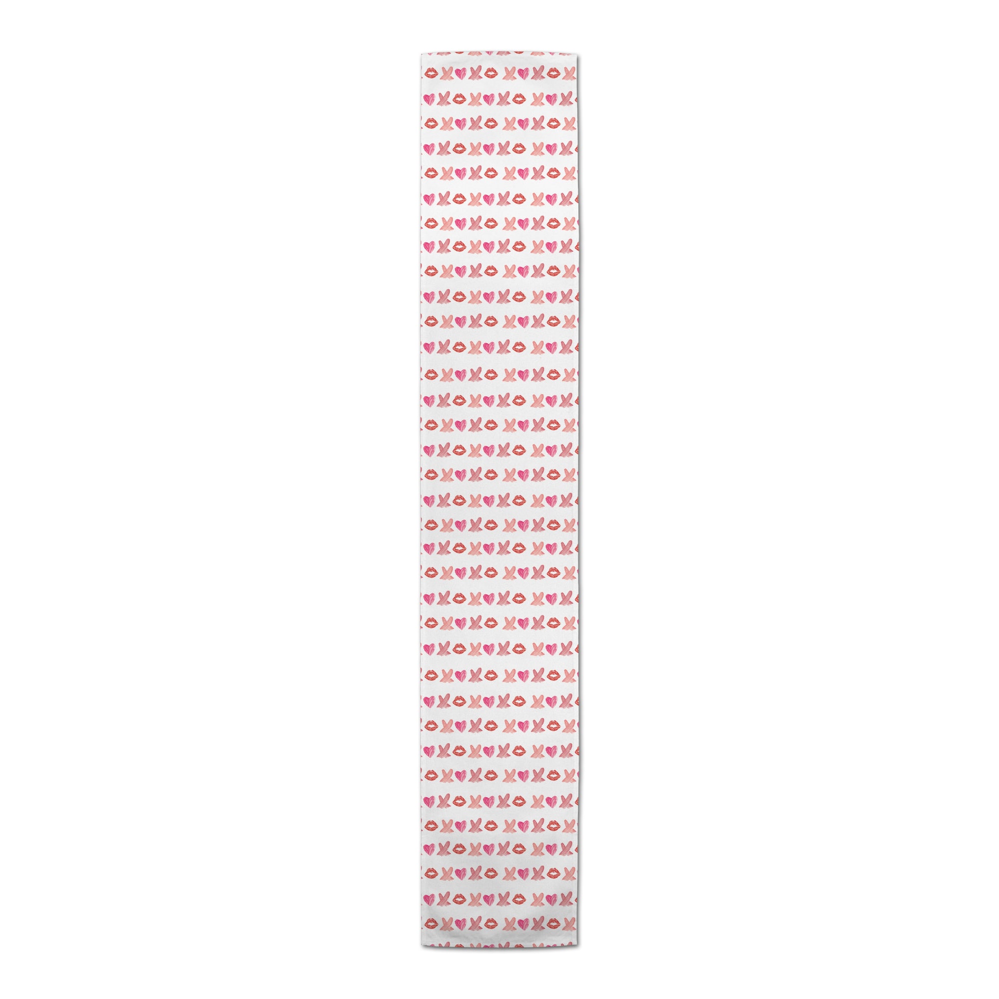 Lipstick XO Pattern 16&#x22; x 90&#x22; Cotton Twill Runner