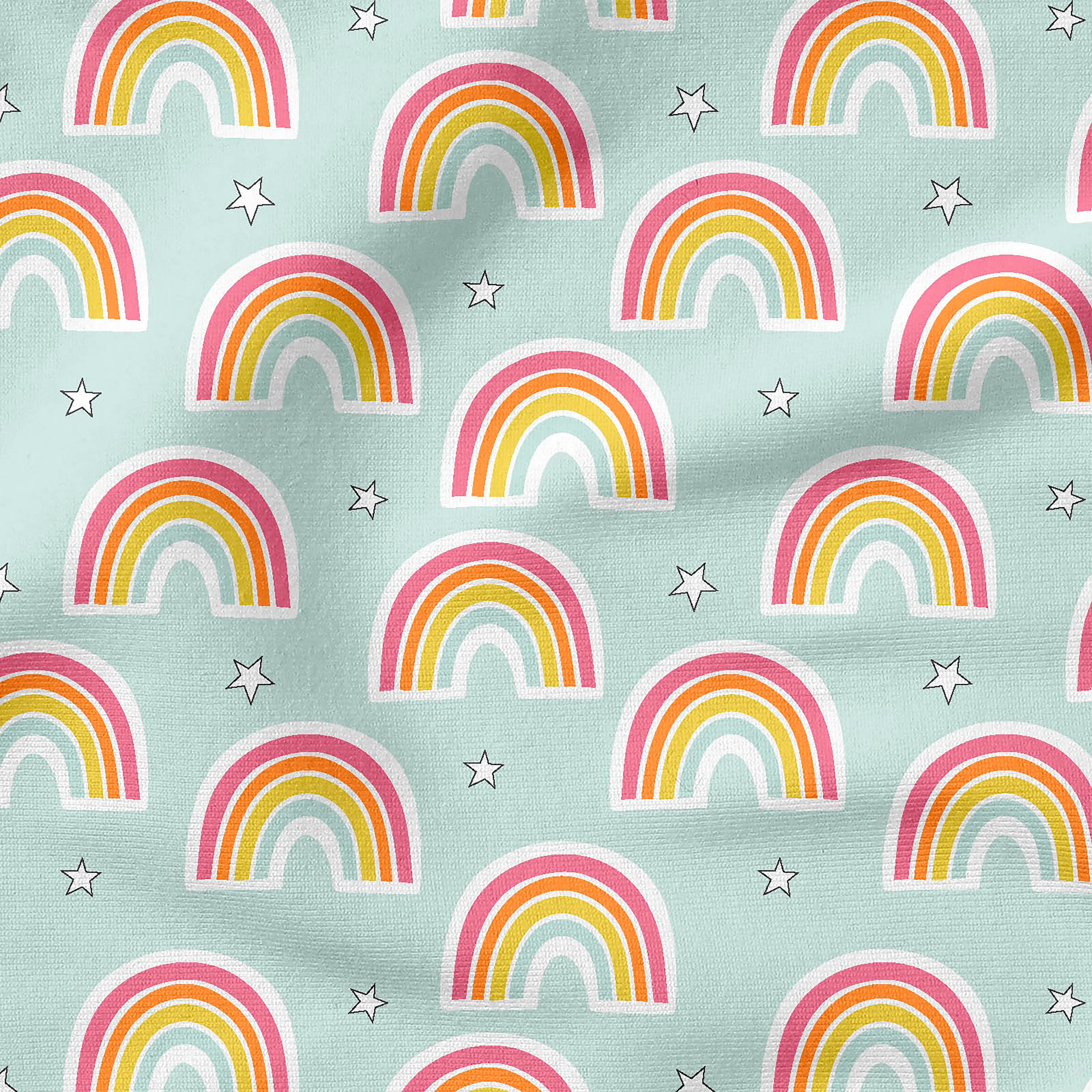 Fabric Editions Rainbow Sky Cotton Fabric