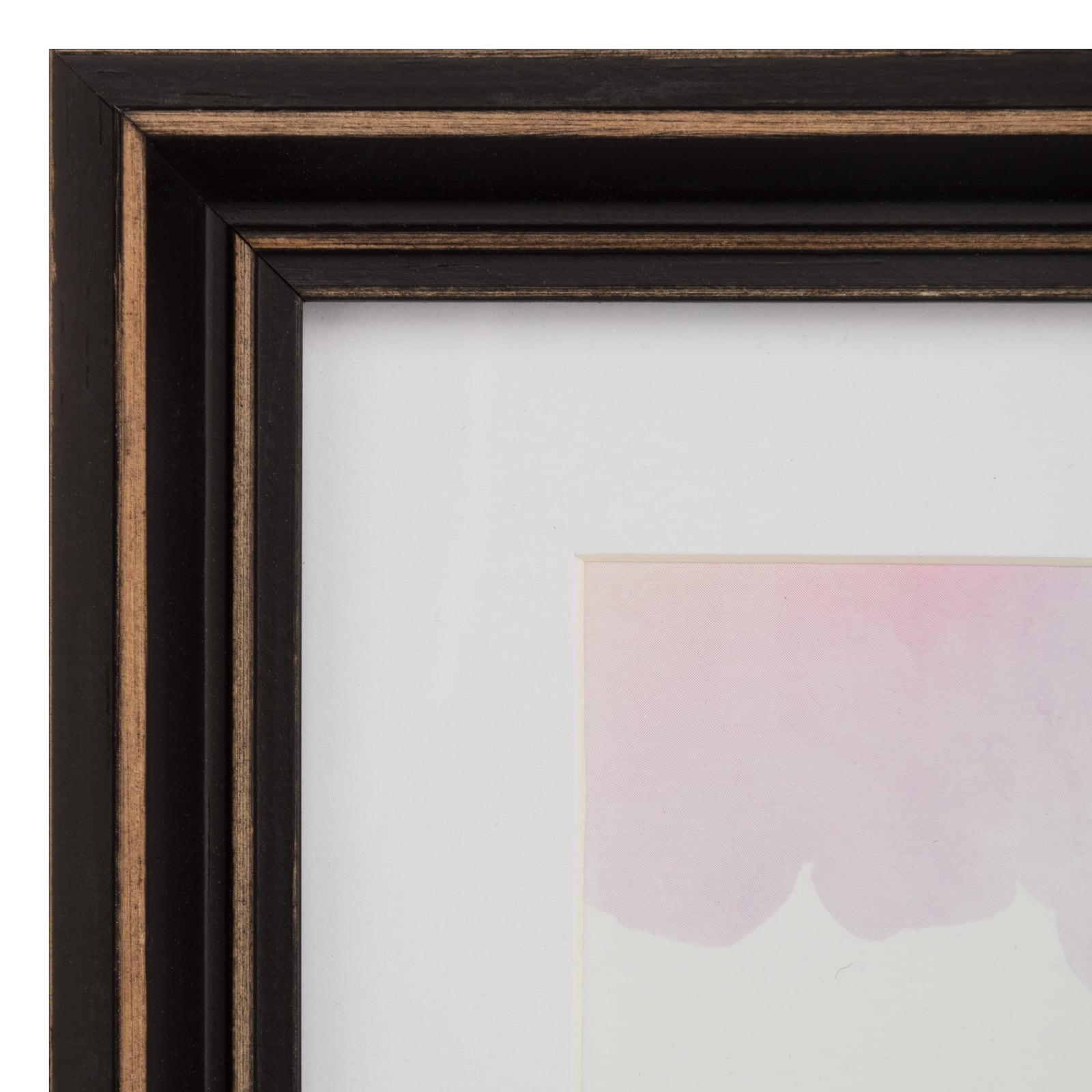 2 Opening Black Distressed 4&#x22; x 6&#x22; Collage Frame, Simply Essentials&#x2122; by Studio D&#xE9;cor&#xAE;