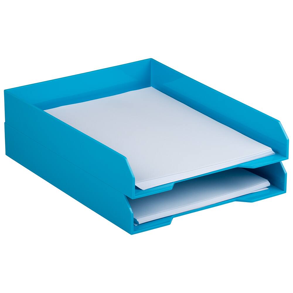 JAM Paper Stackable Desktop Paper Tray, 2ct.