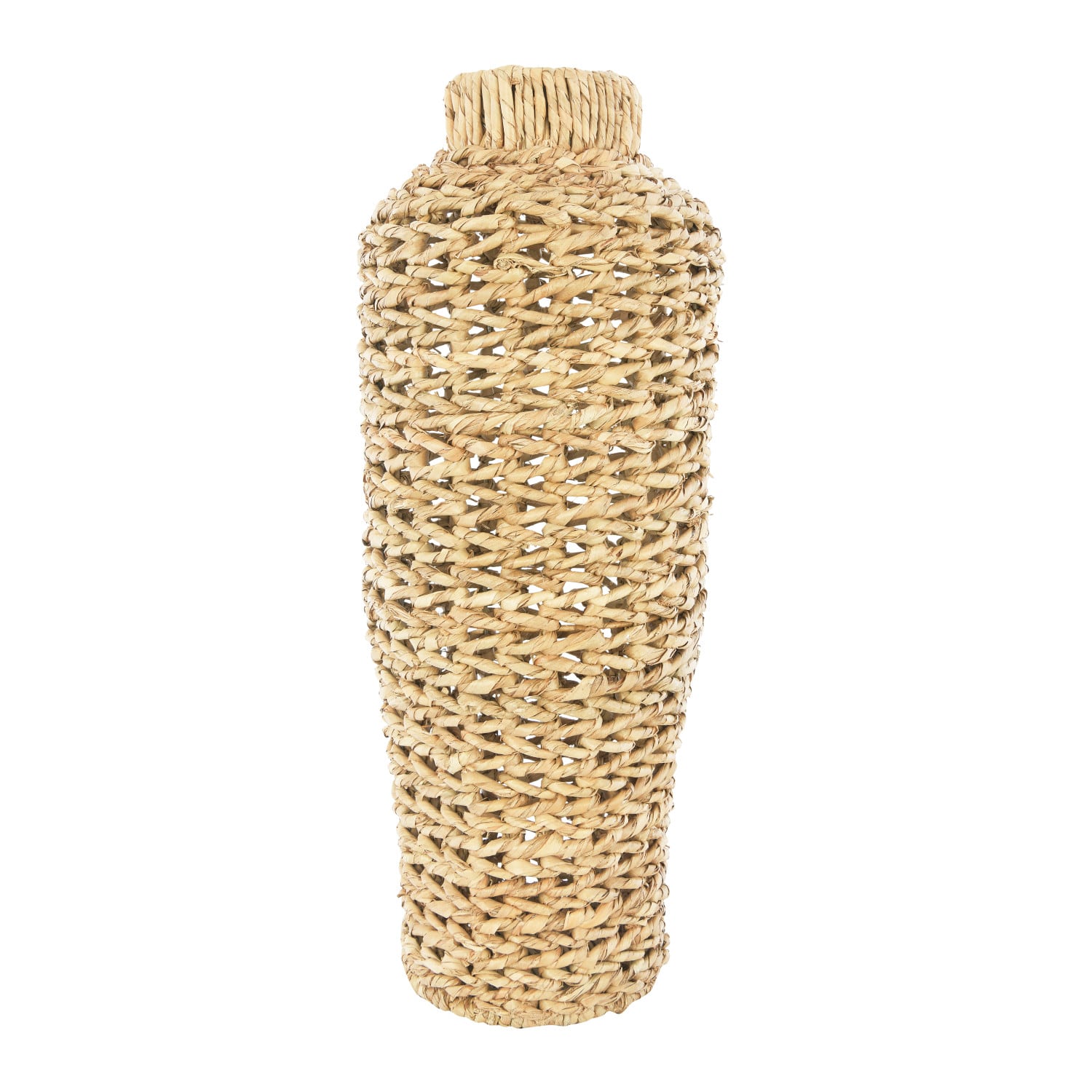 Hello Honey® 22" Handwoven Water Hyacinth & Rattan Floor Vase