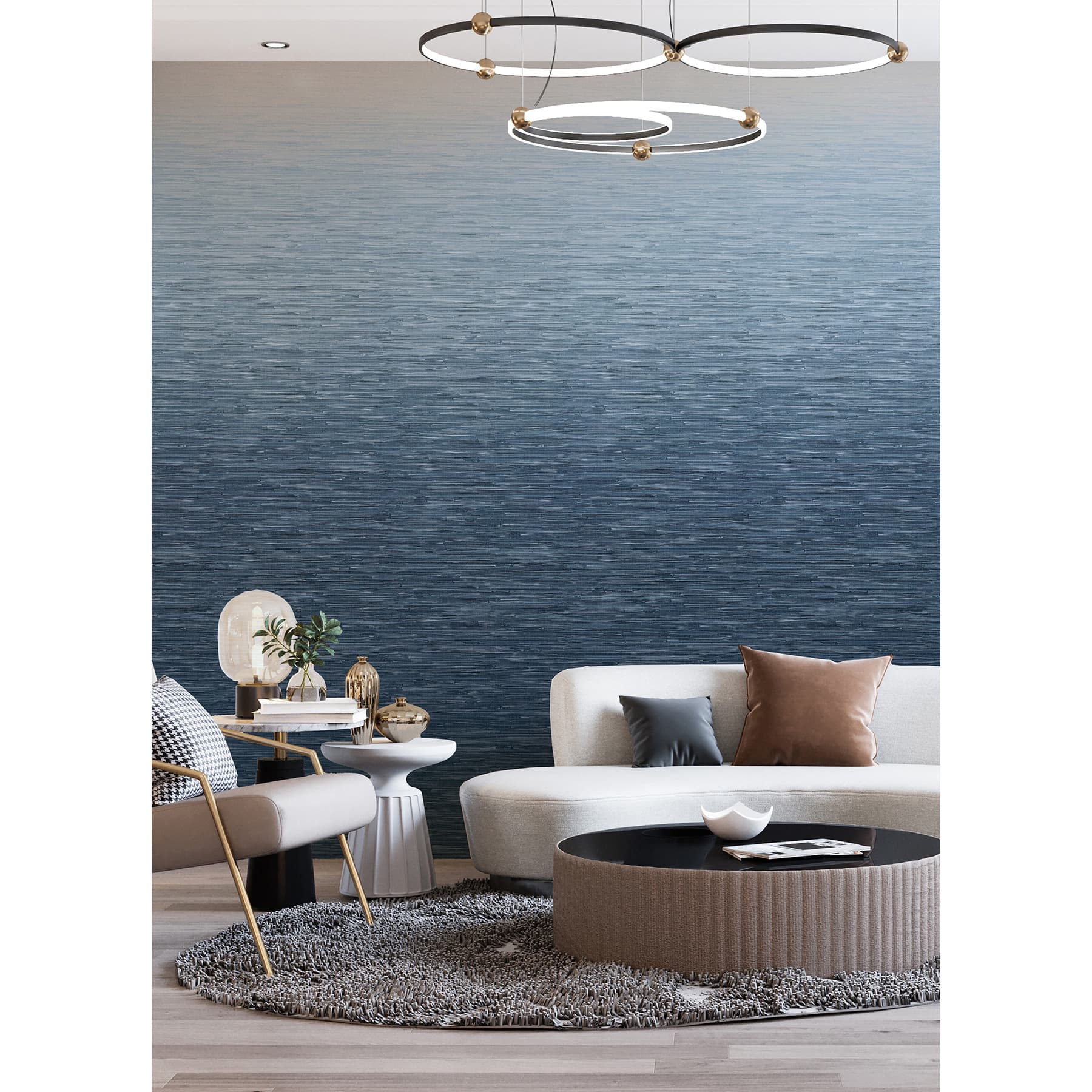 Katie Hunt Blue Ombre Into the Deep Dark Wall Mural