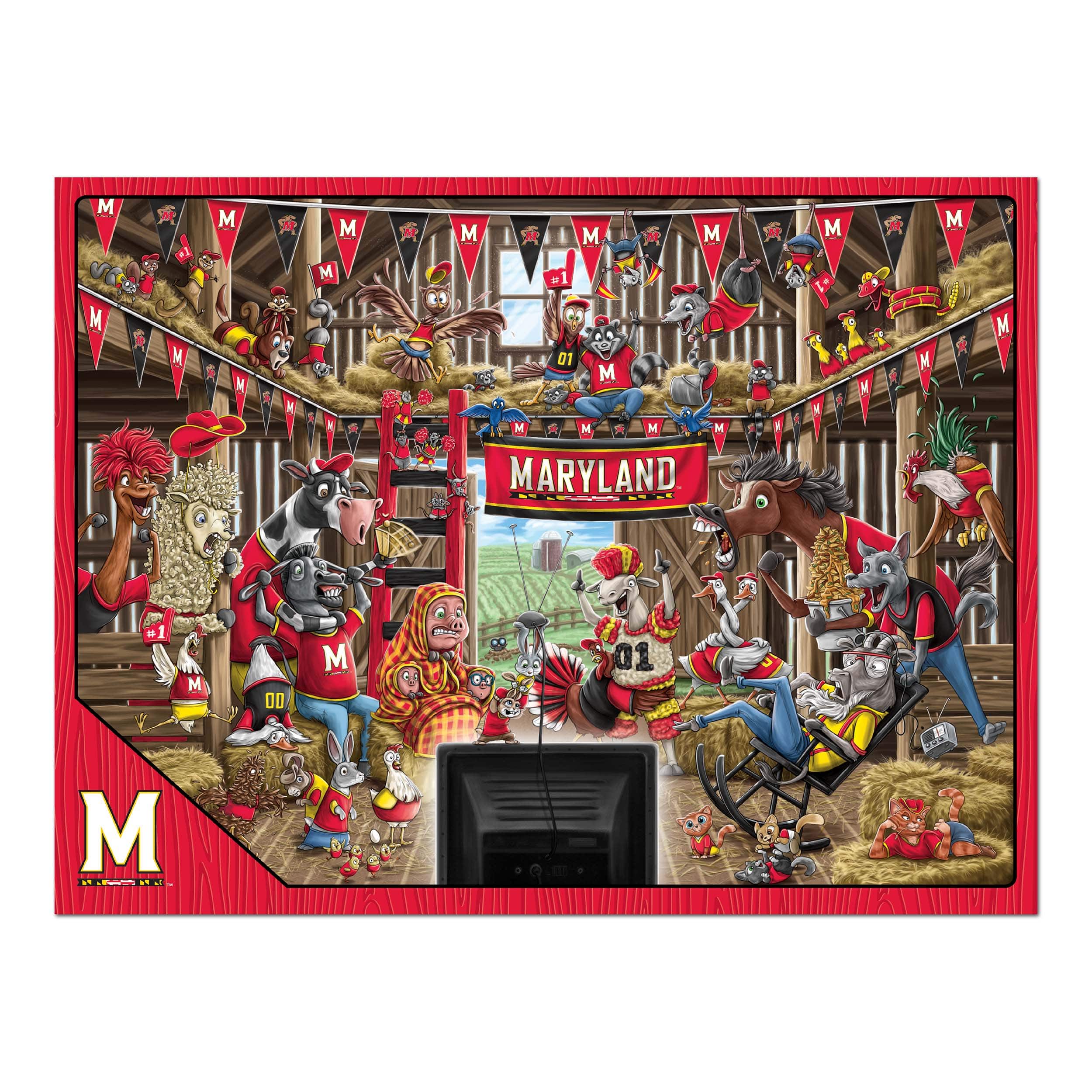 College Barnyard Fans 500 Piece Puzzle Michaels