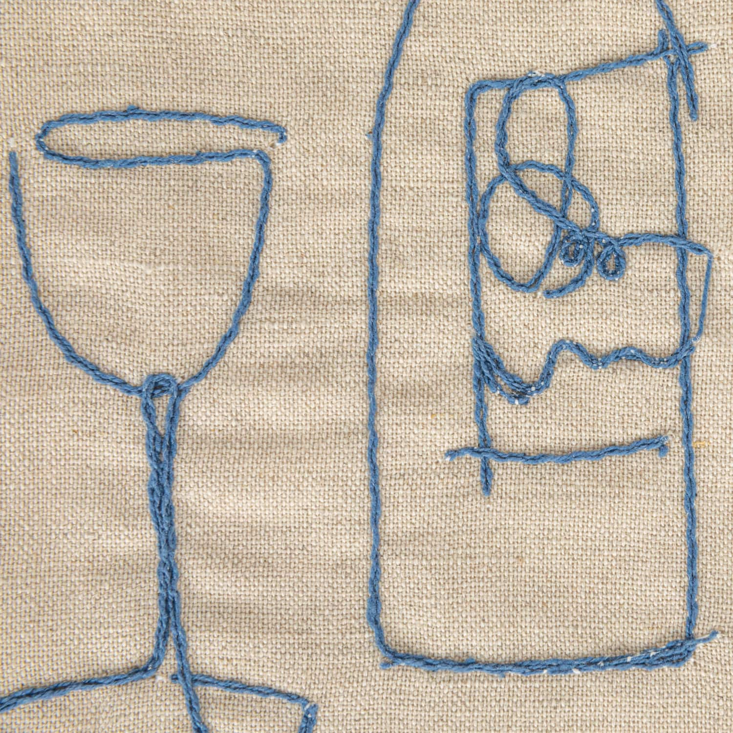 Drink &#x26; Glass Bottles Linen &#x26; Cotton Blend Tea Towels, 4ct.