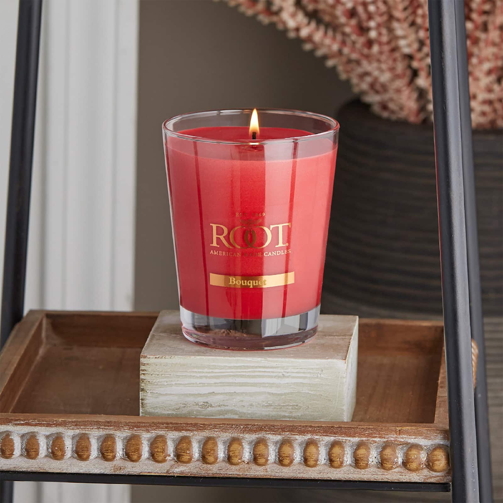 Root Candles 10.5oz. Large Scented Honeycomb Veriglass Jar Candle