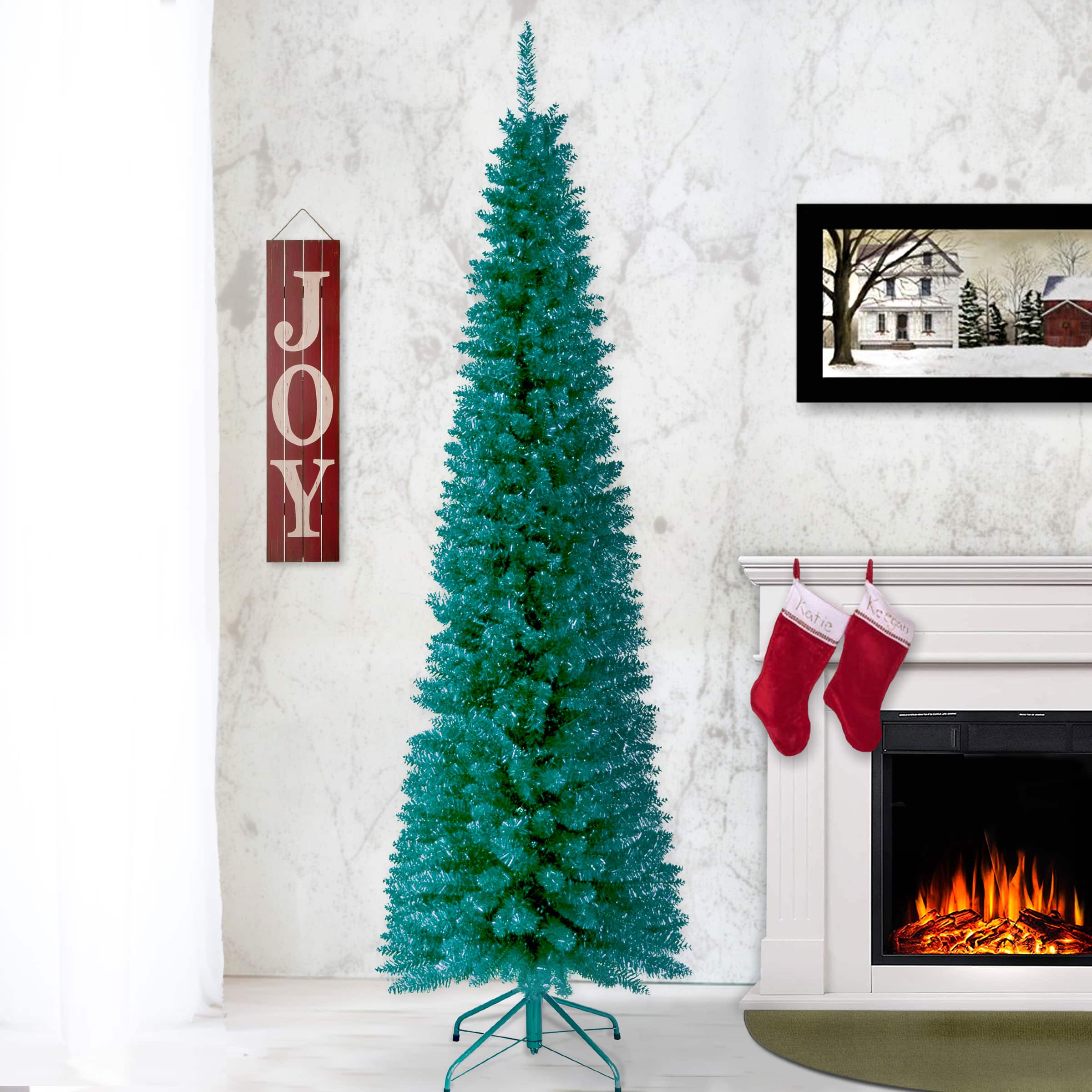 6ft. Unlit Tinsel Artificial Christmas Tree
