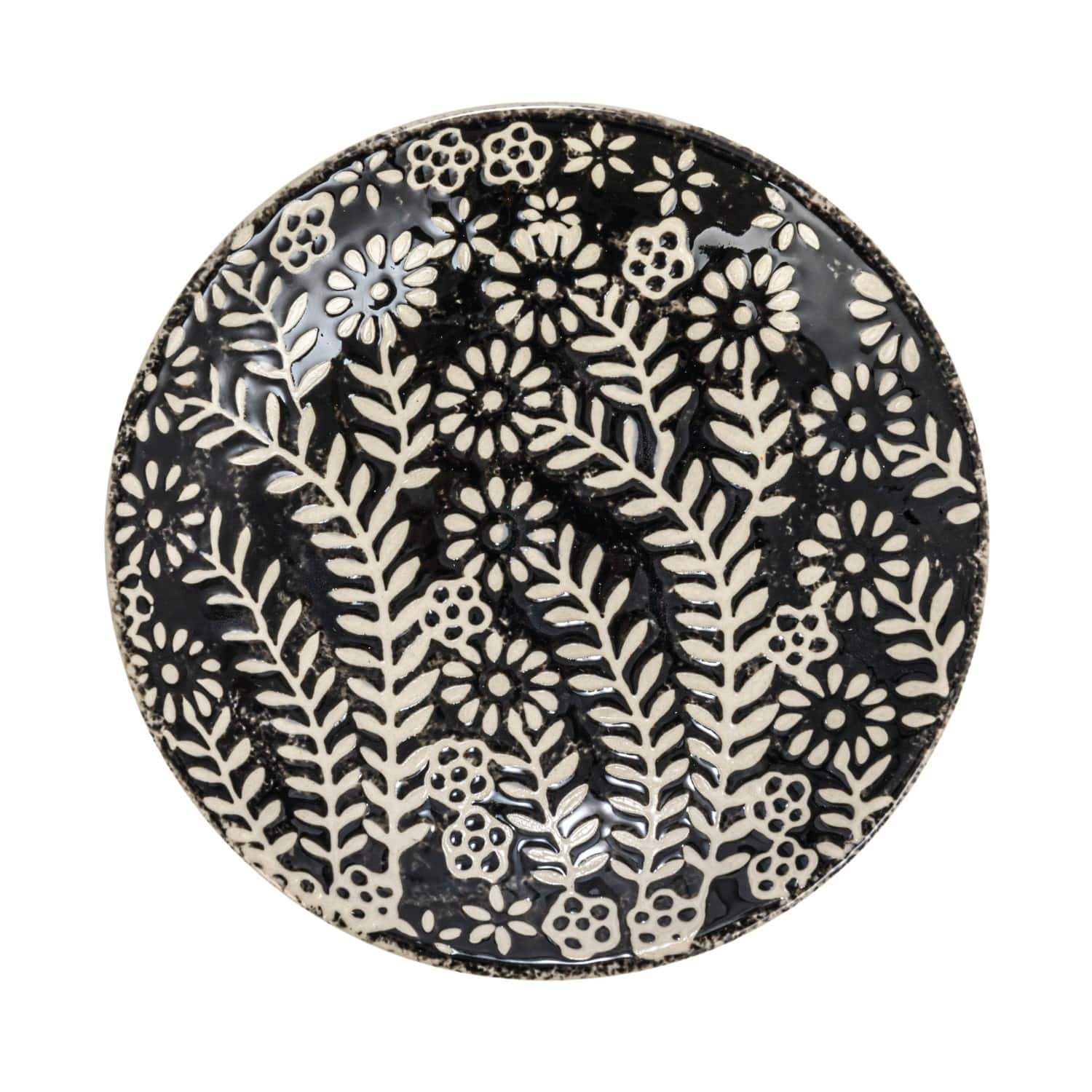 Hello Honey® 5" Botanical Round Stoneware Plate, 12ct.