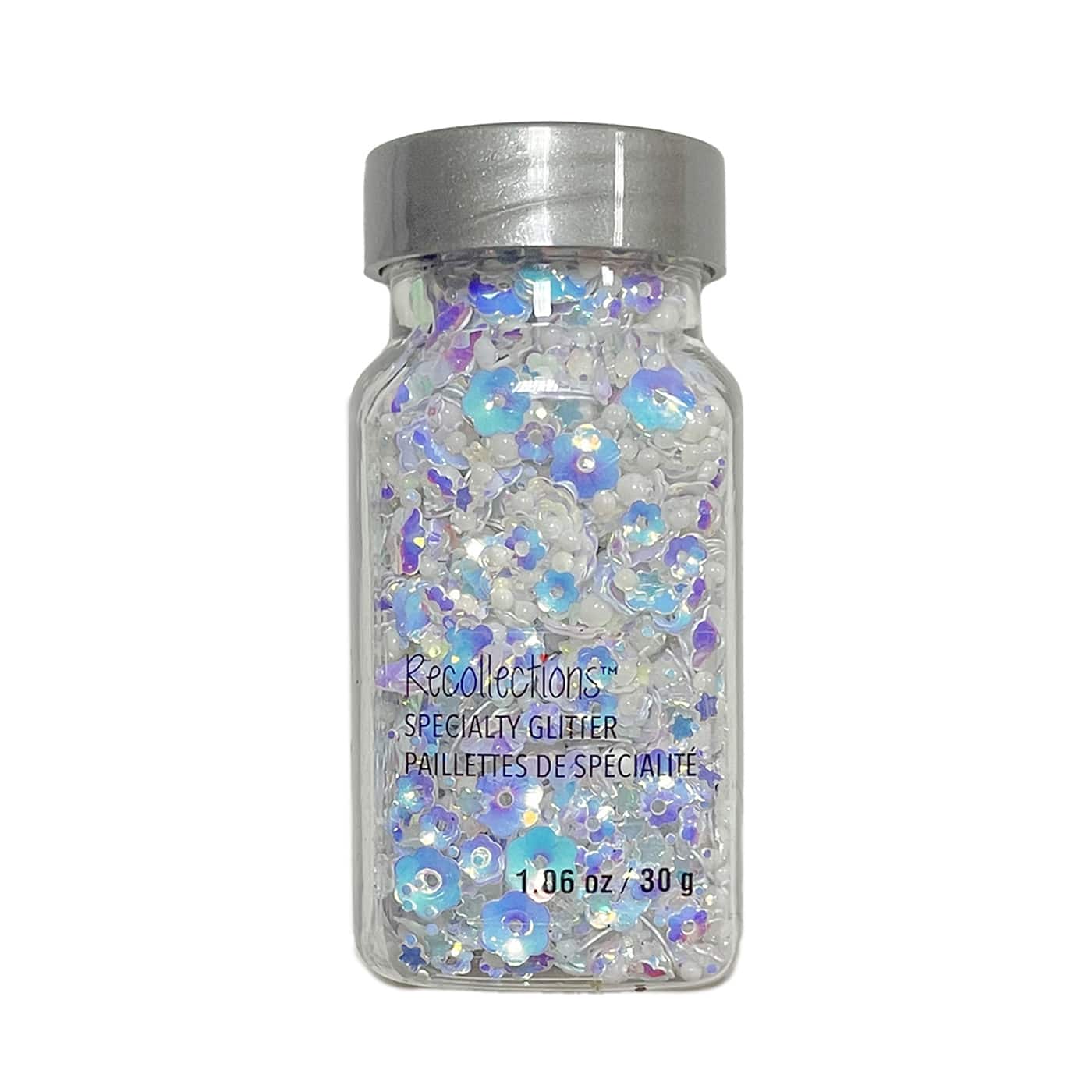12 Pack: White Mixed Sequins Specialty Glitter by Recollections™