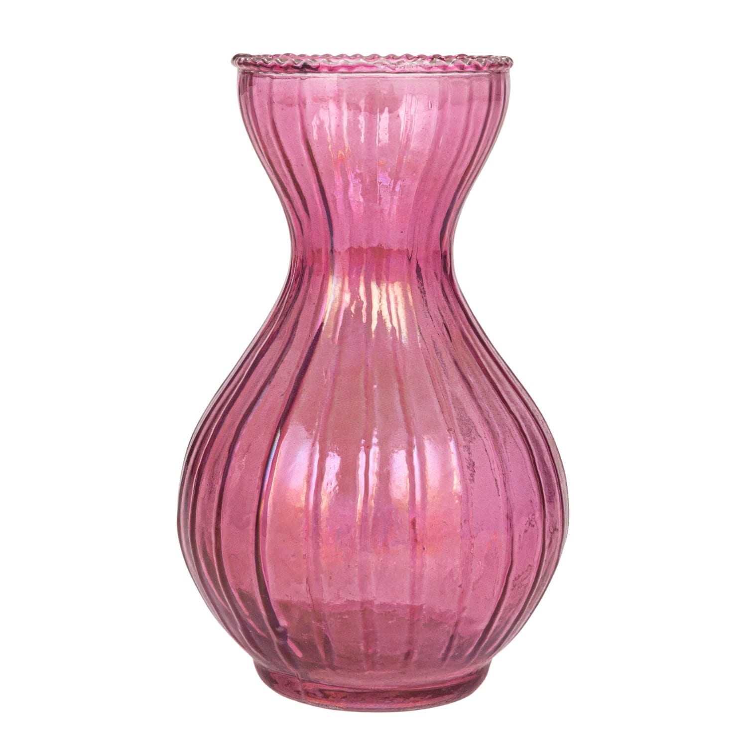 Hello Honey&#xAE; Multicolor Debossed Reclaimed Glass Vase Set