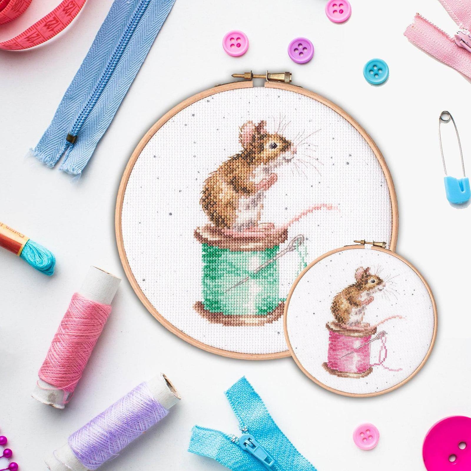 Bothy Threads Sew It Begins Counted Cross Stitch Kit with Hoop