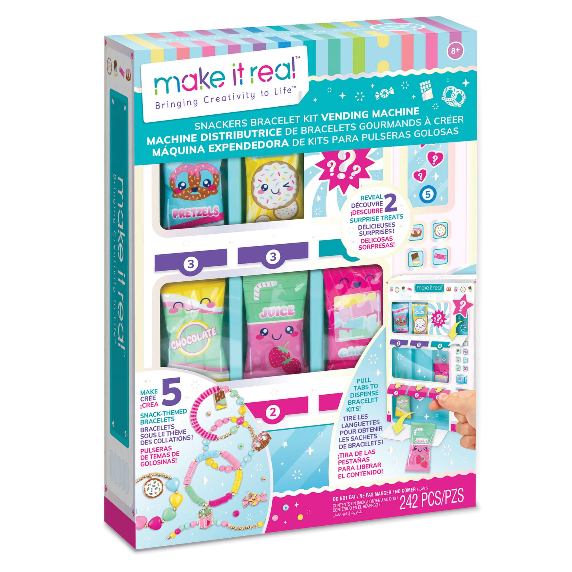Make It Real™ Snackers Bracelet Kit Vending Machine