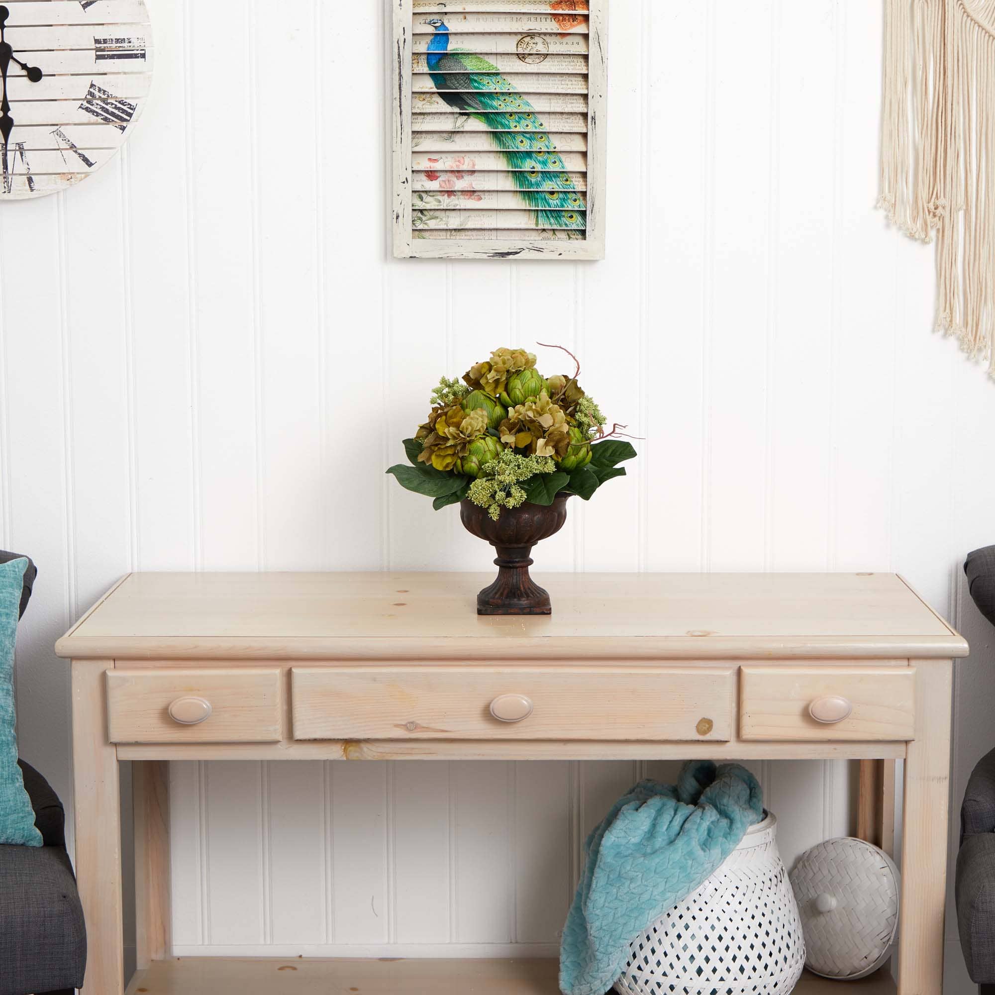 14" Artichoke Centerpiece Arrangement in Planter