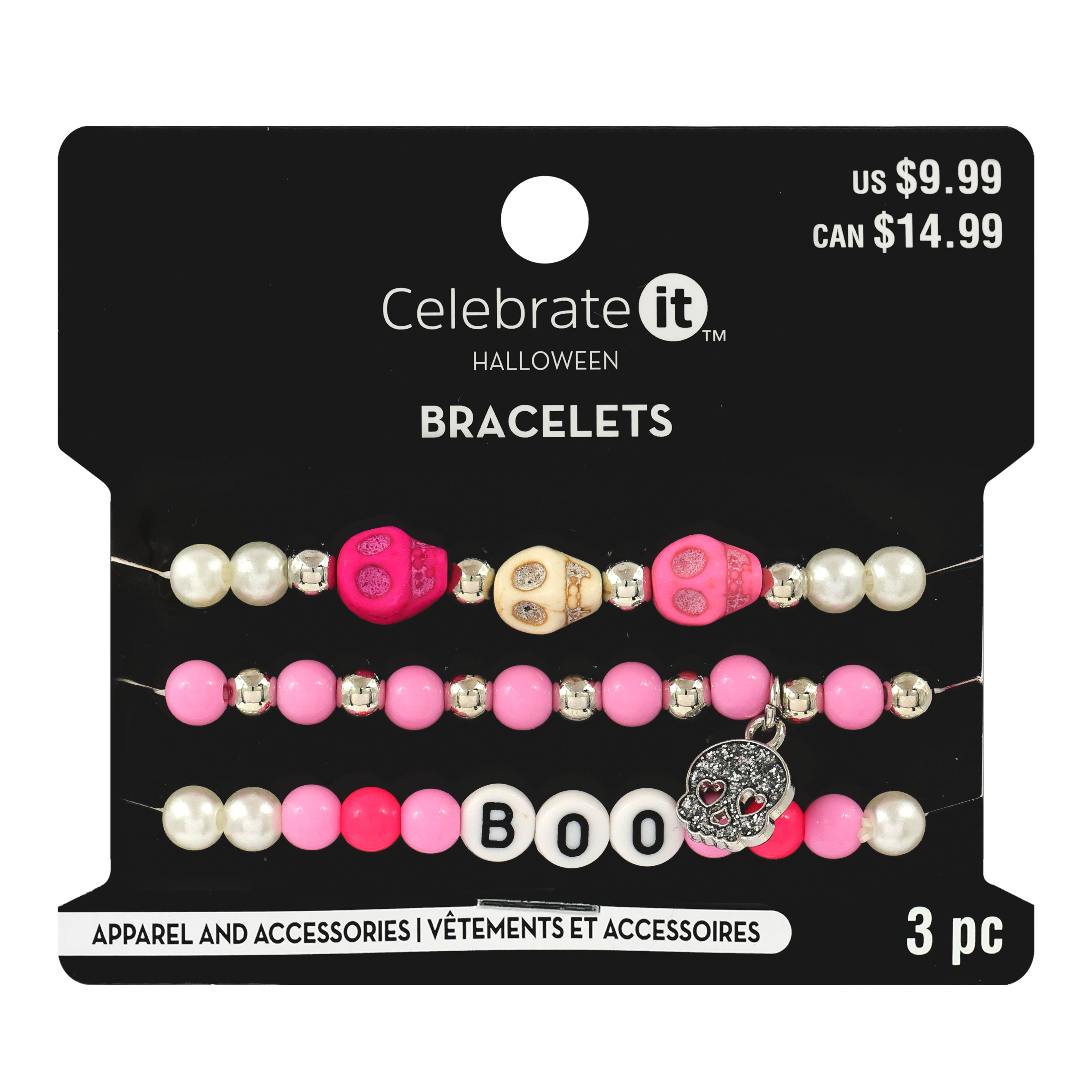 Boo Bracelets, 3ct. by Celebrate It&#x2122;