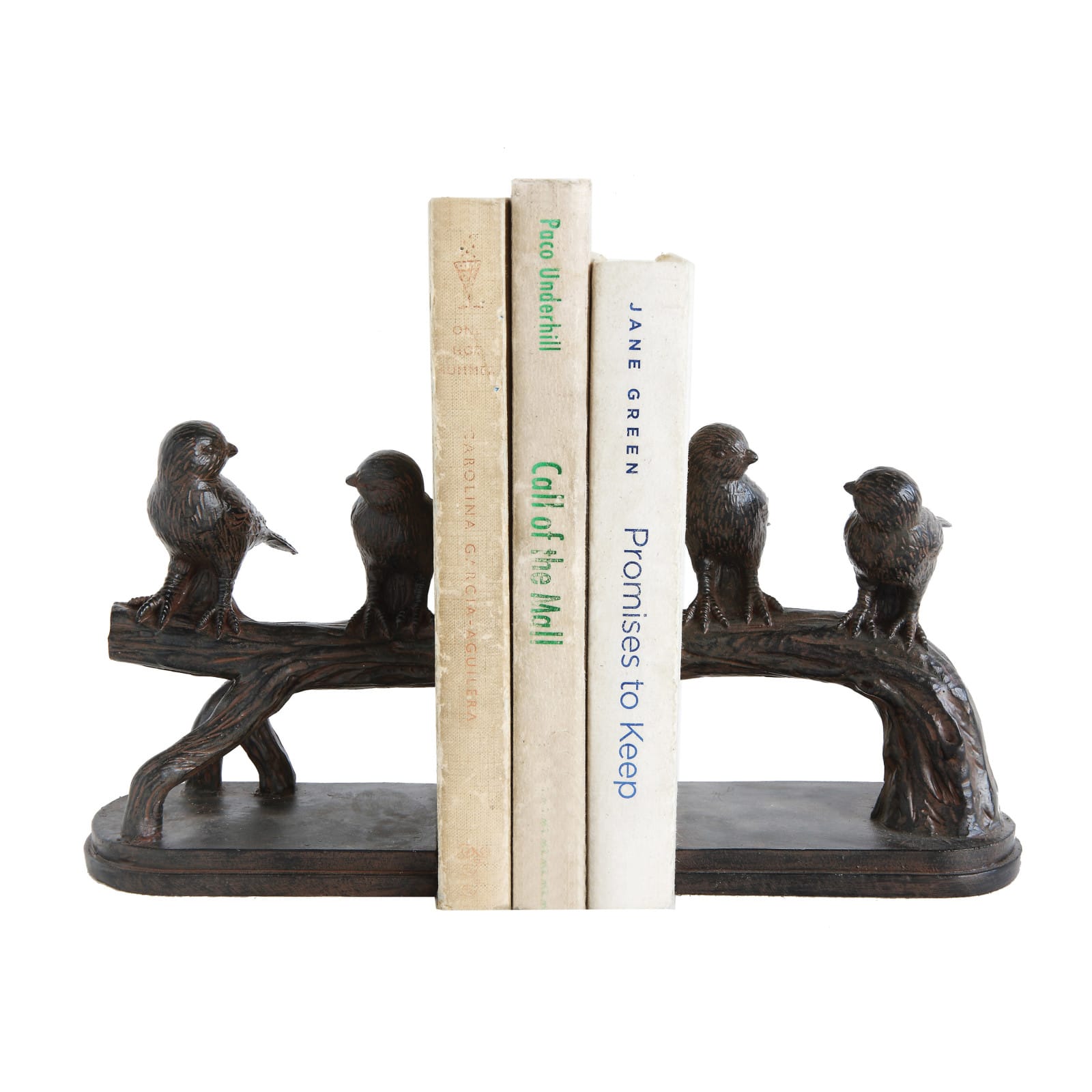 Hello Honey® 6'' Resin Birds on a Branch Bookends Set