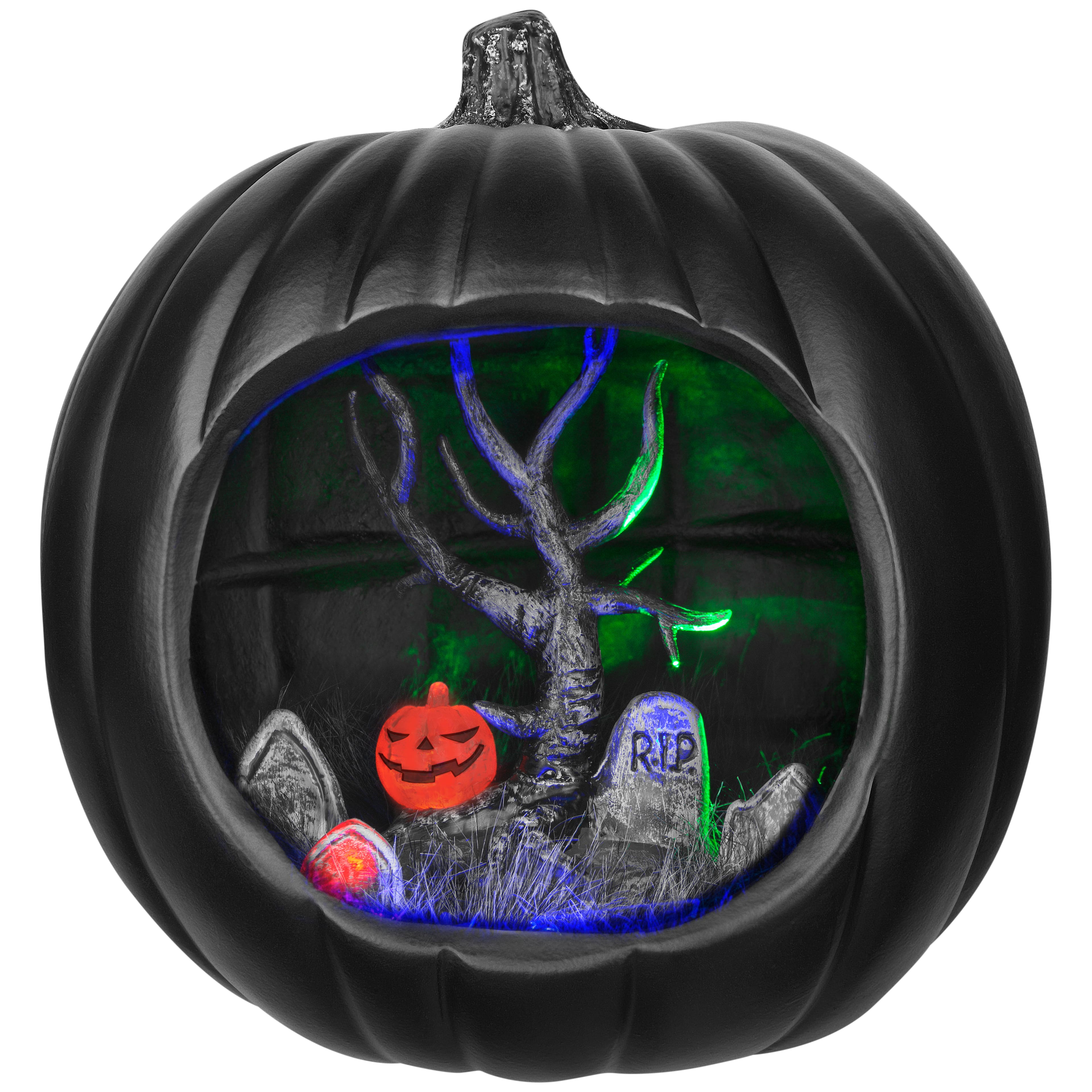 9&#x22; Black Diorama Pumpkin by Ashland&#xAE;