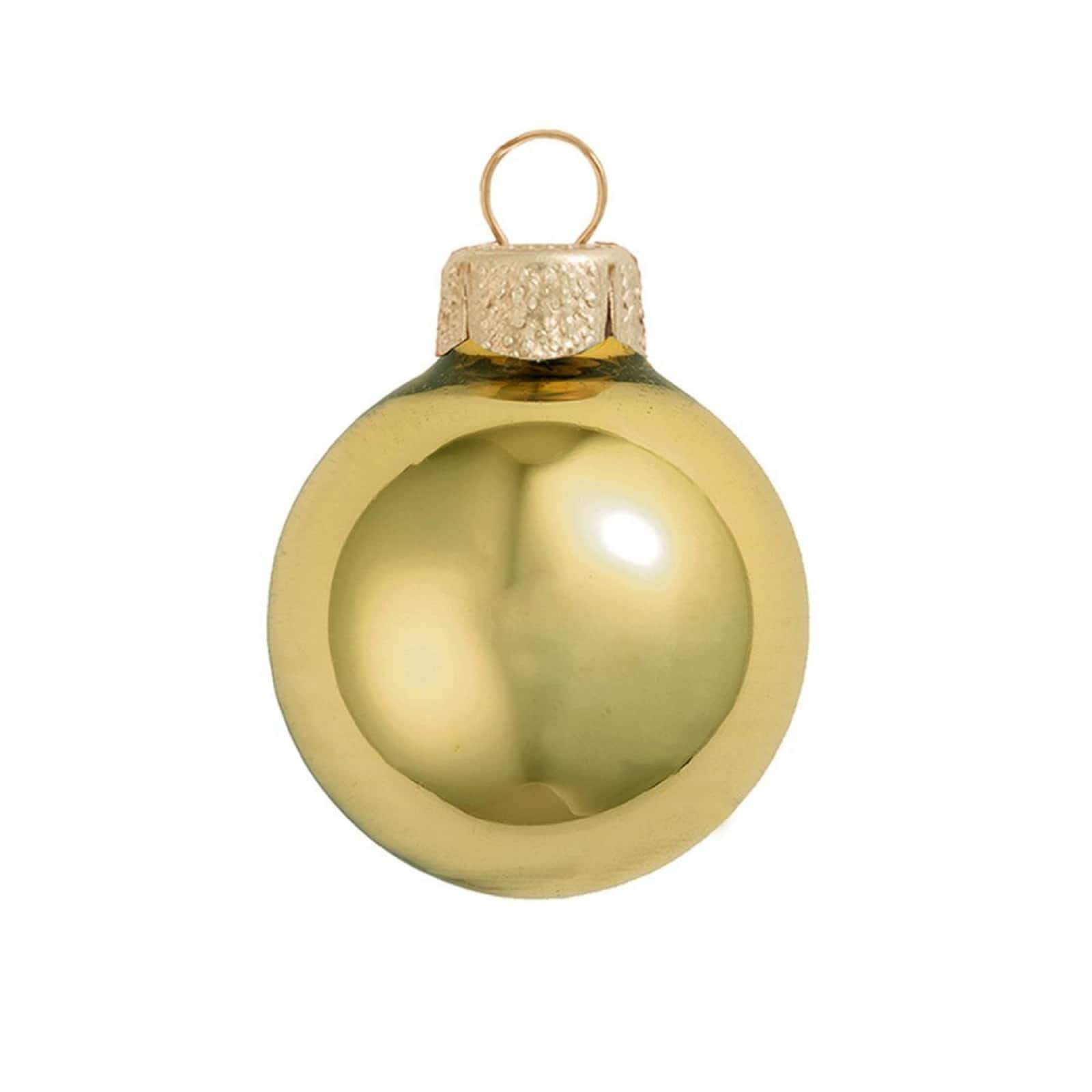 Whitehurst 8 Pack 3.25" Shiny Glass Ball Ornaments