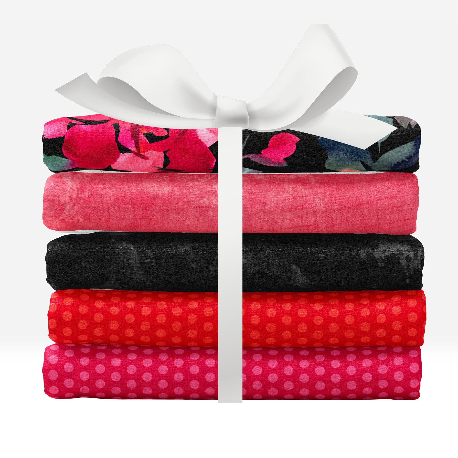 SINGER Rockin Roses Cotton Fabric Fat Quarters