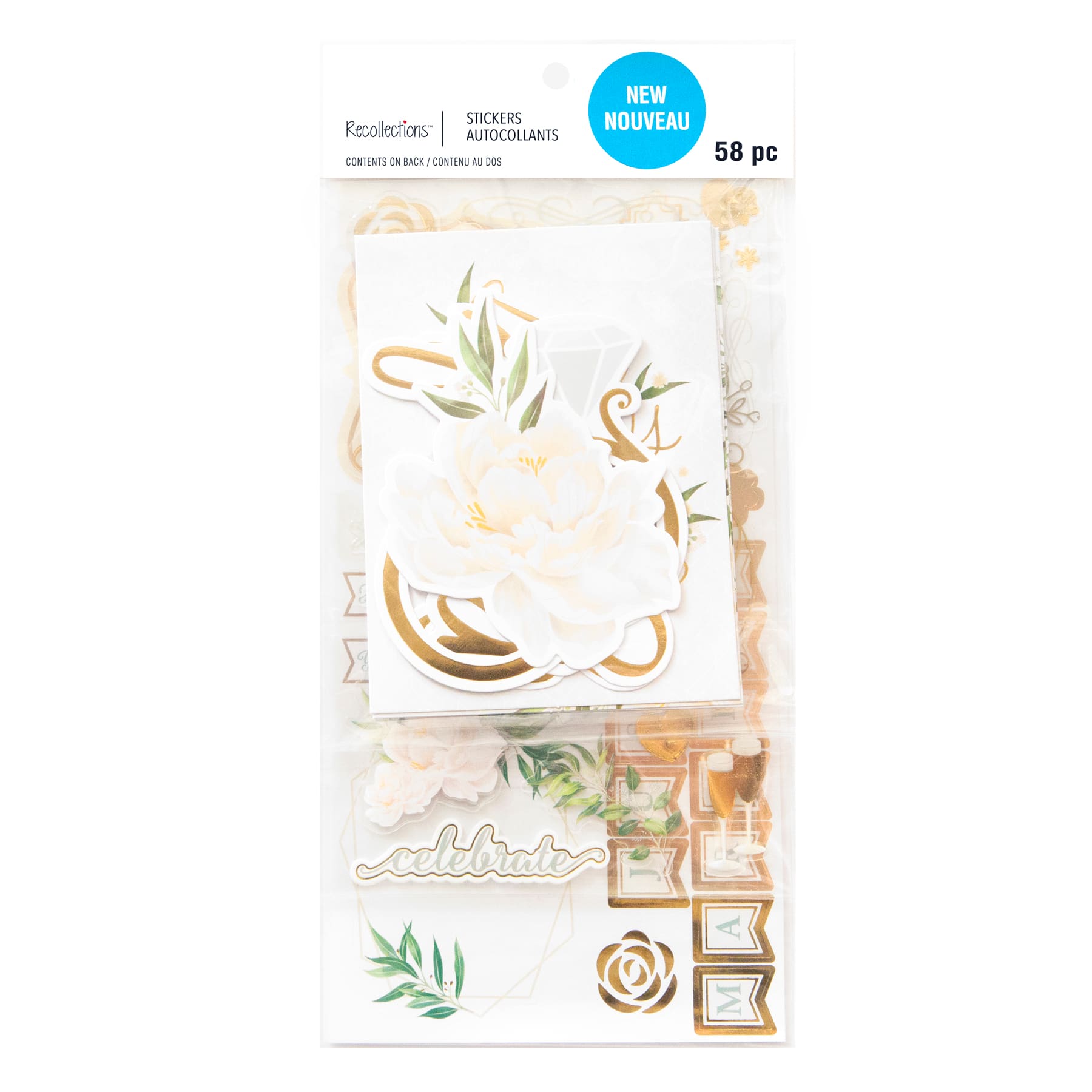 12 Pack: Traditional Wedding Stickers by Recollections&#x2122;