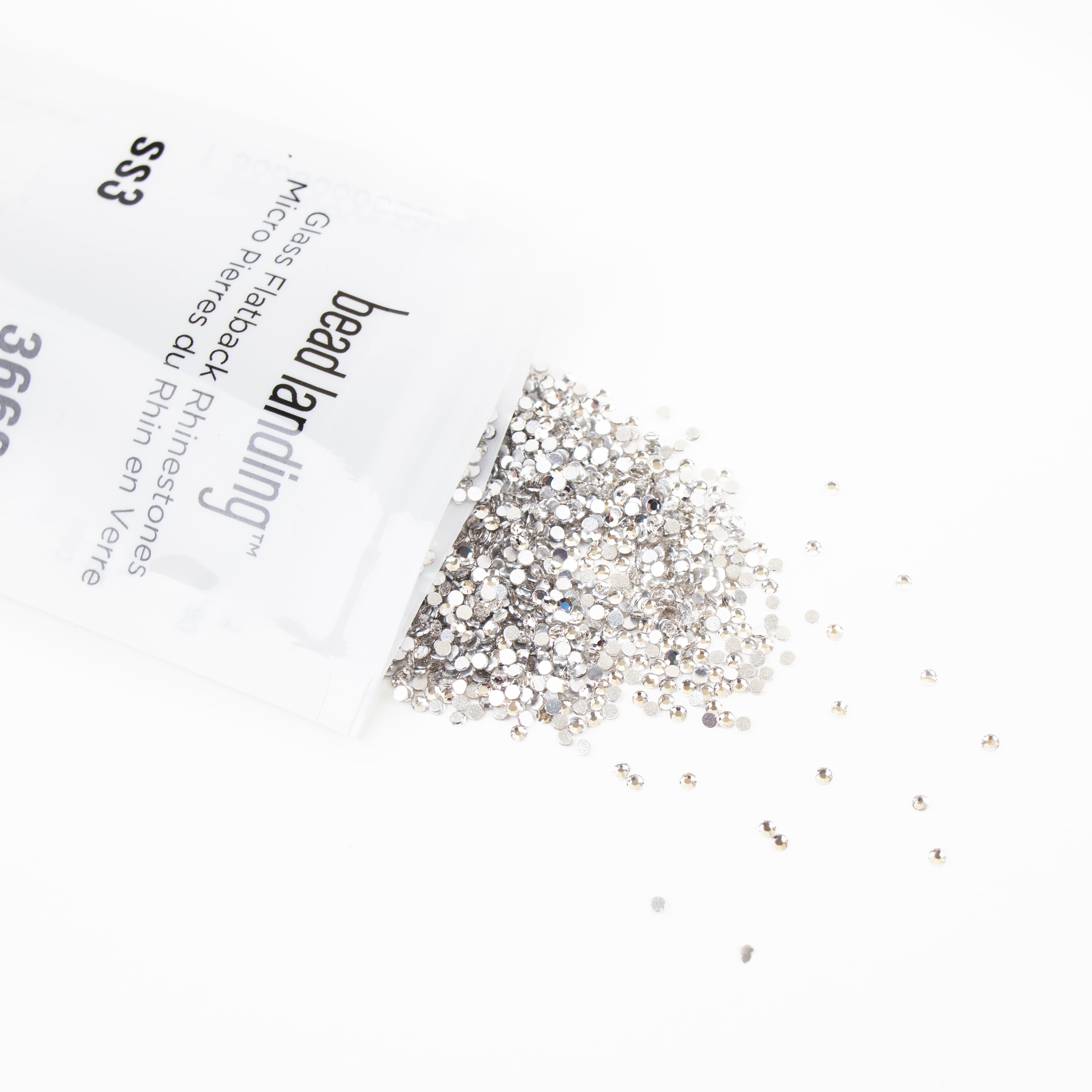 12 Pack: SS3 Glass Flatback Rhinestones by Bead Landing™