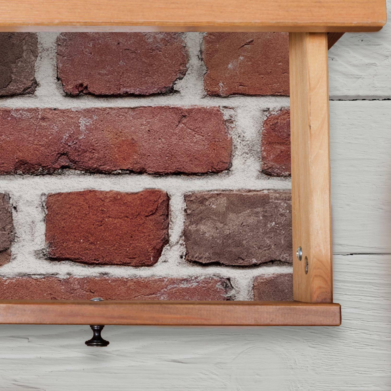 RoomMates Red Brick Peel &#x26; Stick Giant Wall Decals
