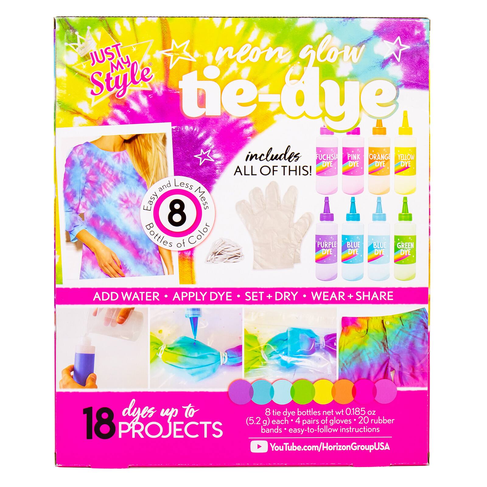 Just My Style® Neon Glow Tie-Dye Box