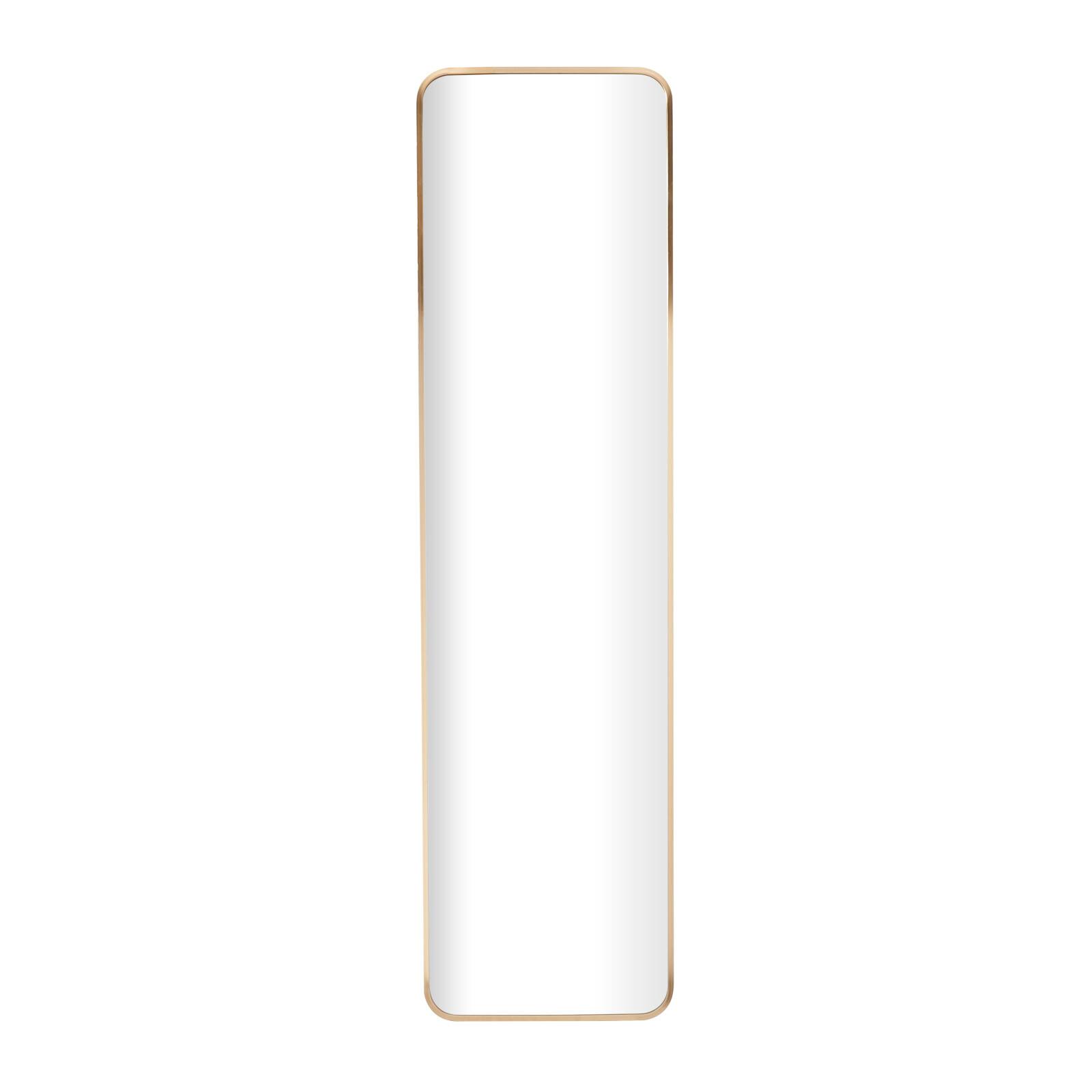 Gold Metal Glam Wall Mirror, 16" x 2" x 59"