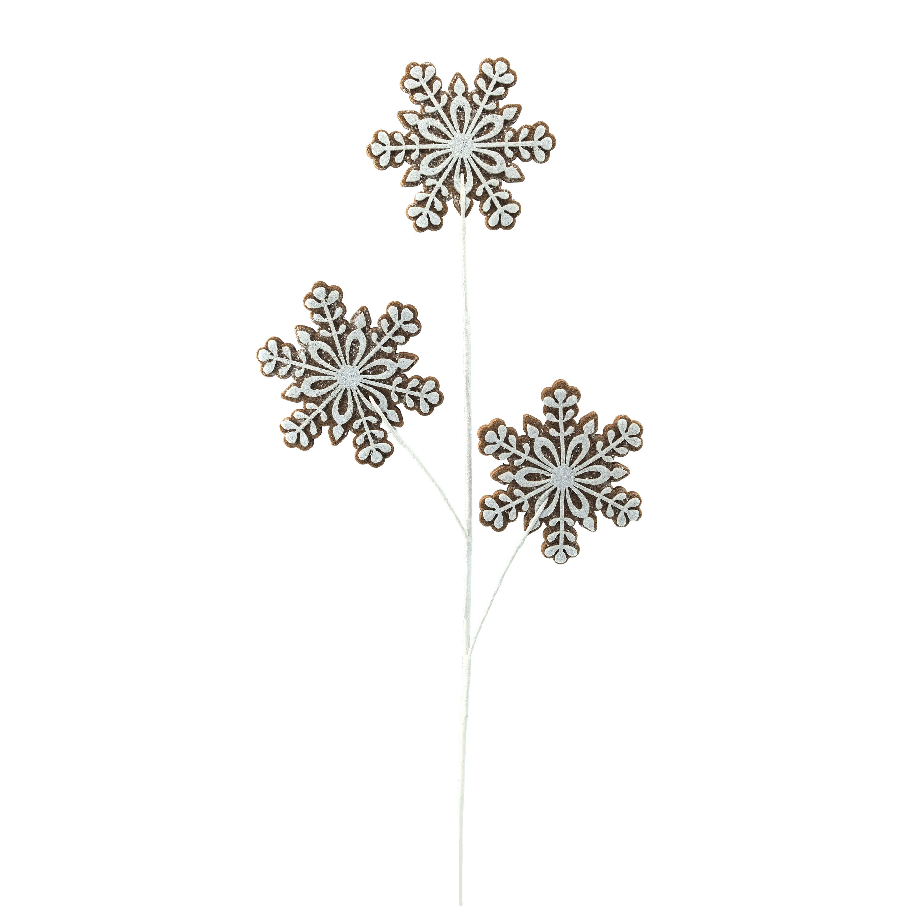 30.5" White Glitter Snowflake Stem by Ashland®