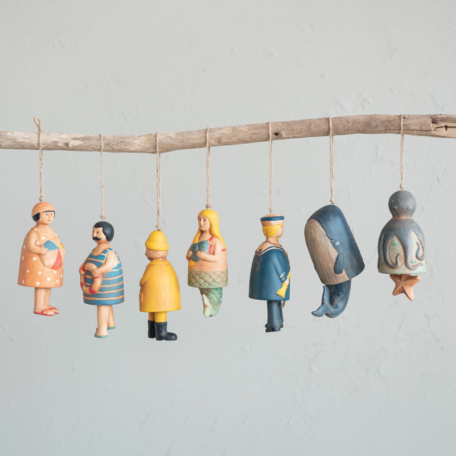 Hello Honey&#xAE; Multicolor Decorative Nautical Figurine Bells Set
