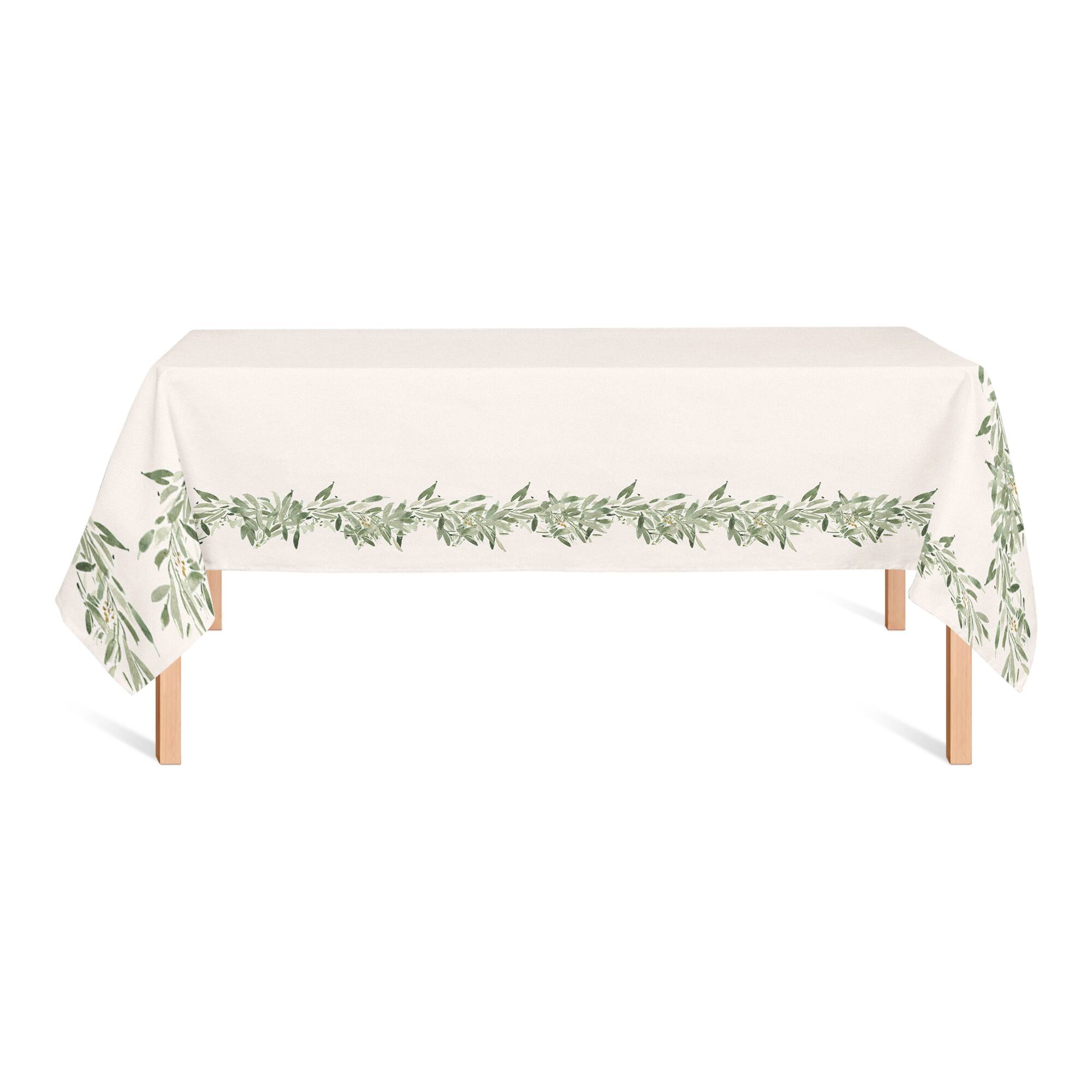8.5ft. Watercolor Leaf Garland Tablecloth