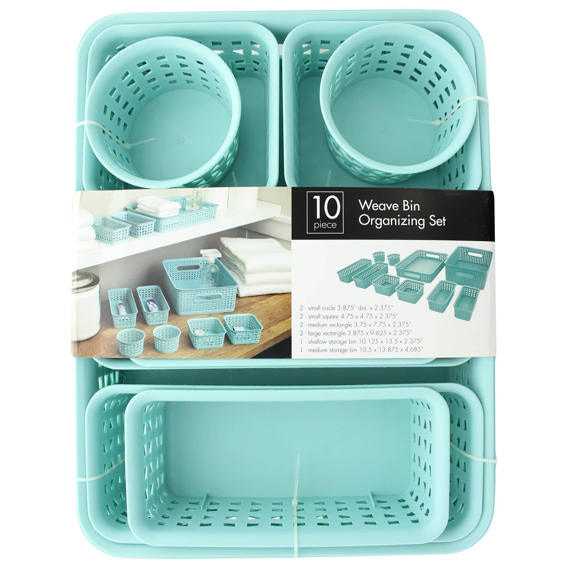 Plastic Jumbo Square Food Storage Container Set - 10 Piece Set, 10